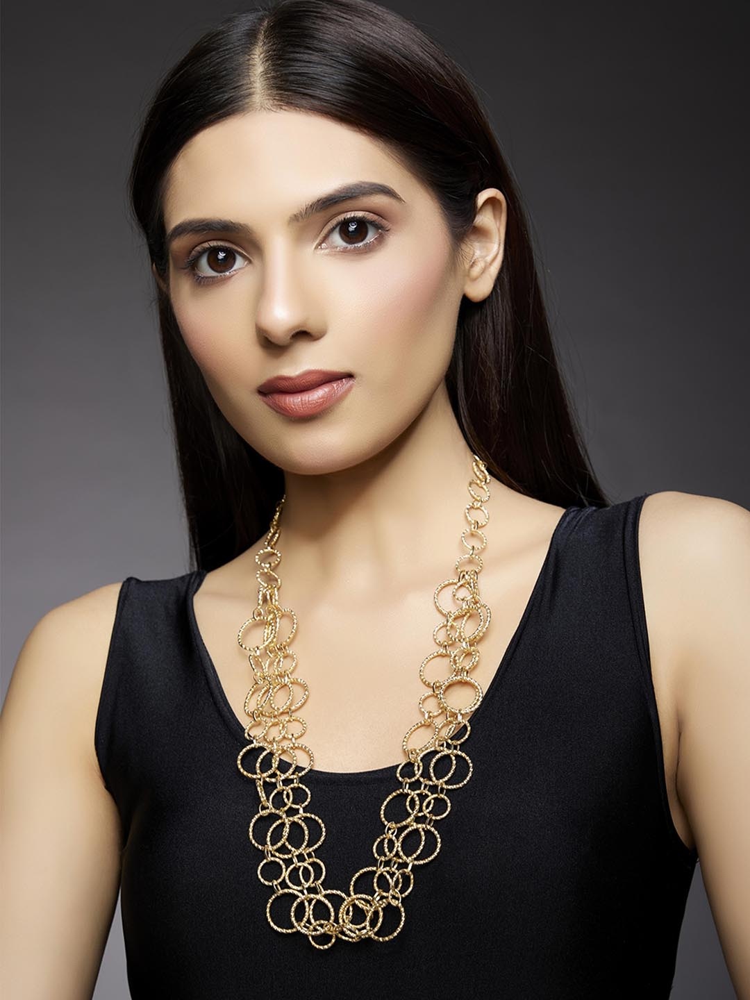 

Rhea Claire Rhodium-Plated Necklace, Gold