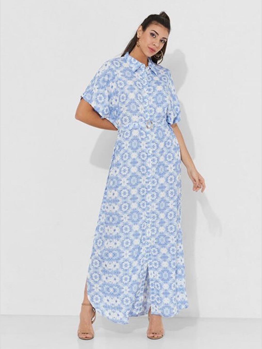 

Aila Tie & Dye A-Line Maxi Dress, Blue