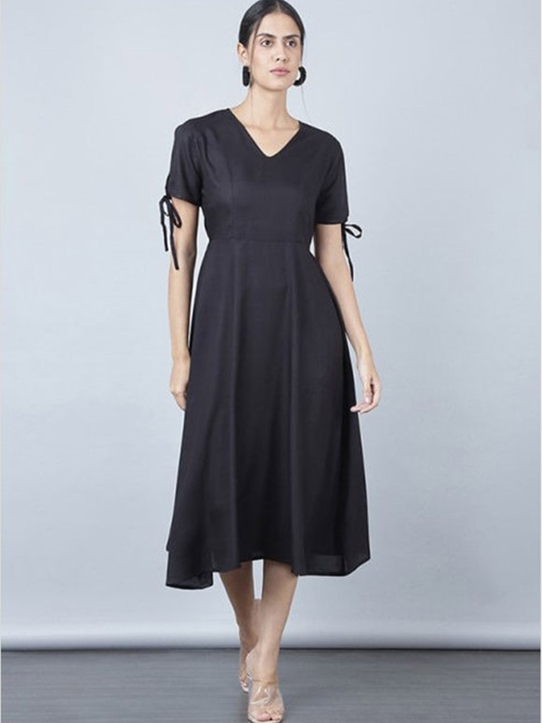 

Aila Black A-Line Maxi Dress