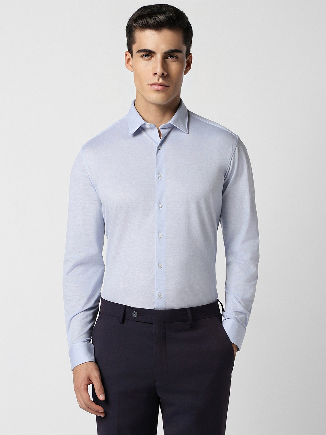 

Van Heusen Men Blue Slim Fit Formal Shirt