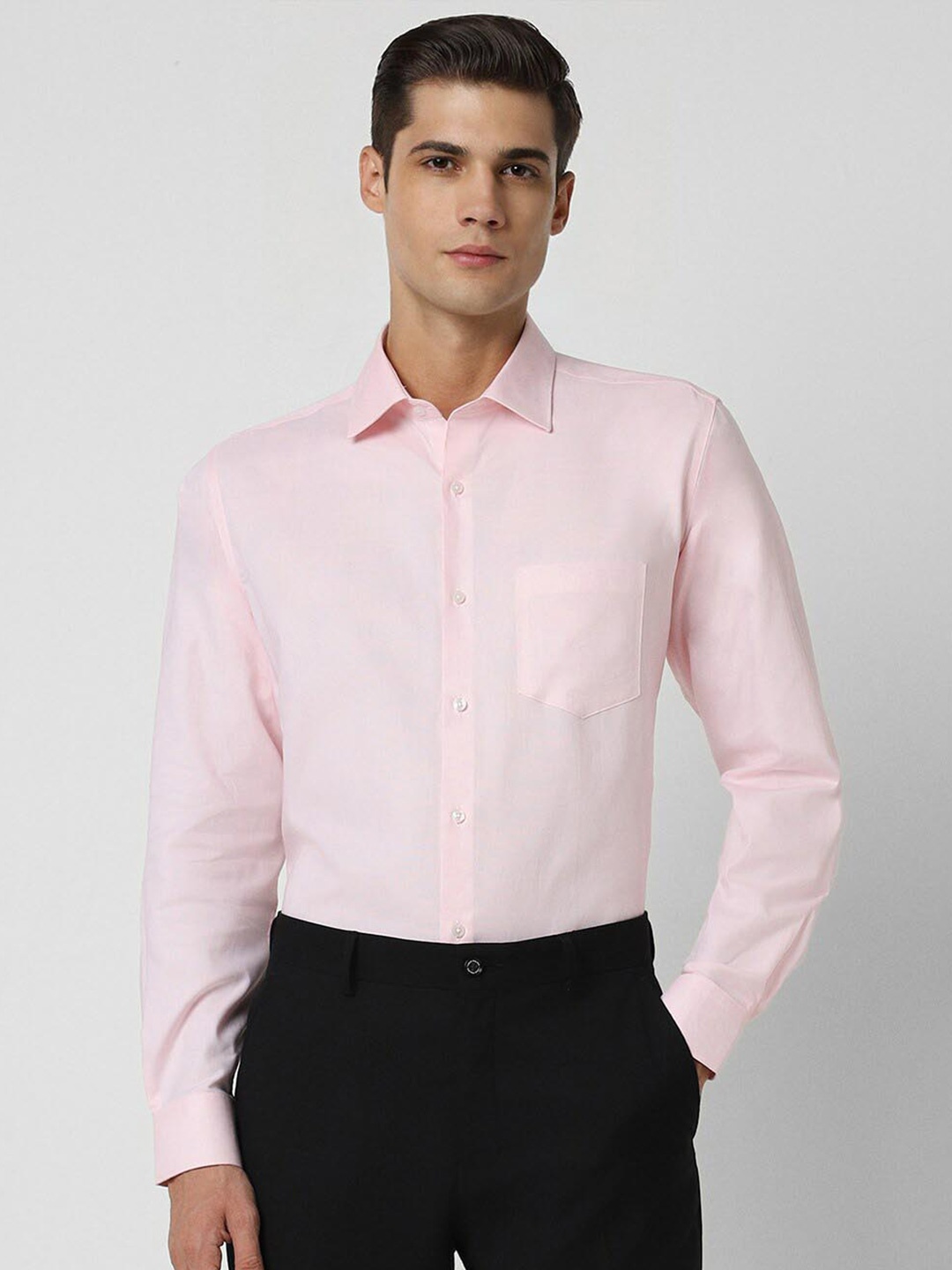 

Van Heusen Regular Fit Pure Cotton Formal Shirt, Pink