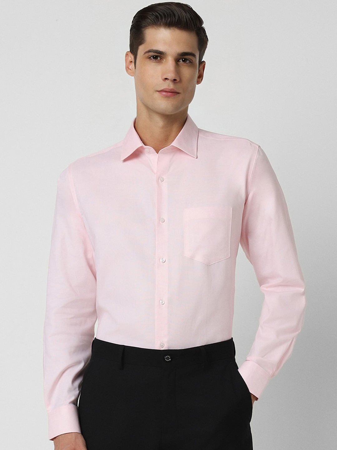 

Van Heusen Regular Fit Pure Cotton Formal Shirt, Pink