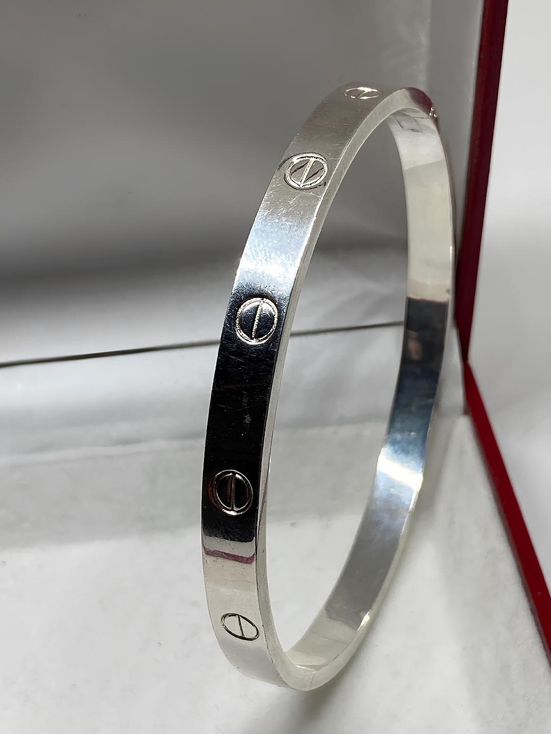 

KARISHMA KREATIONS Unisex Silver Plated Stainless Steel Kada Bracelet