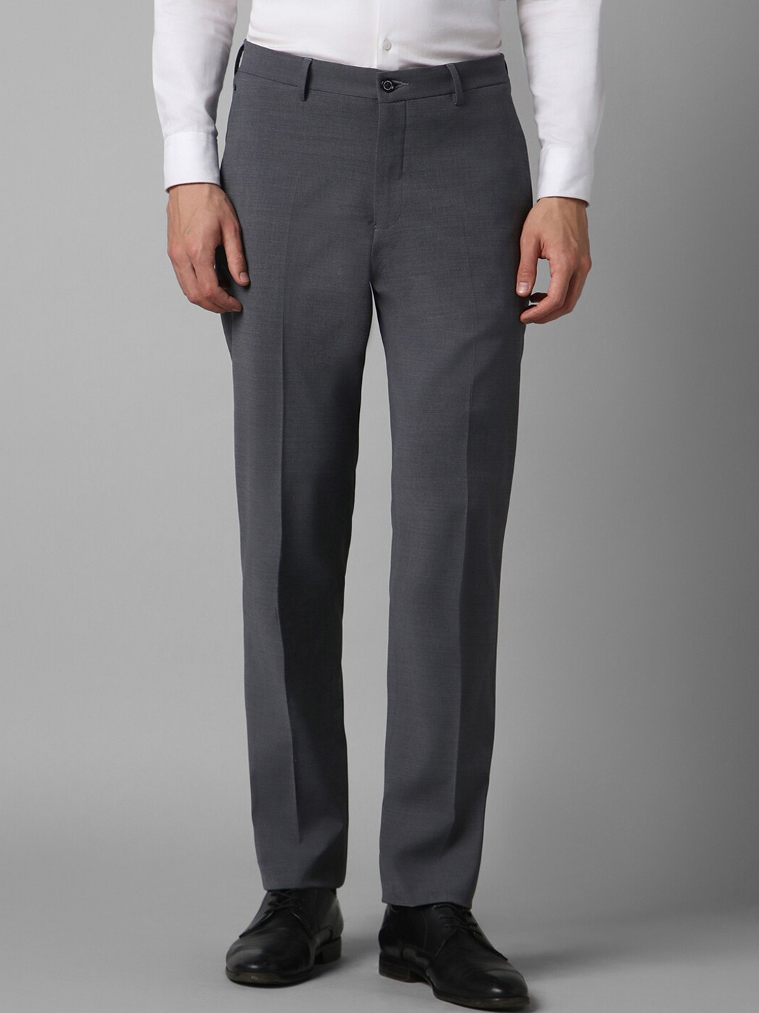 

Louis Philippe Men Slim Fit Formal Trousers, Grey