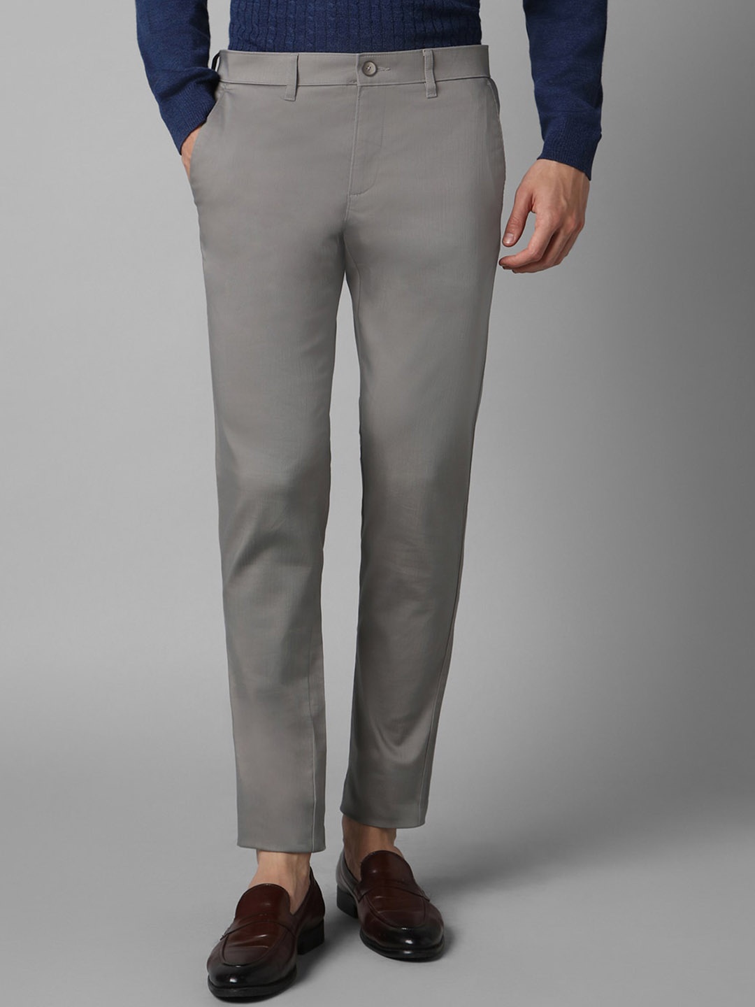 

Louis Philippe Sport Men Slim Fit Formal Trousers, Grey