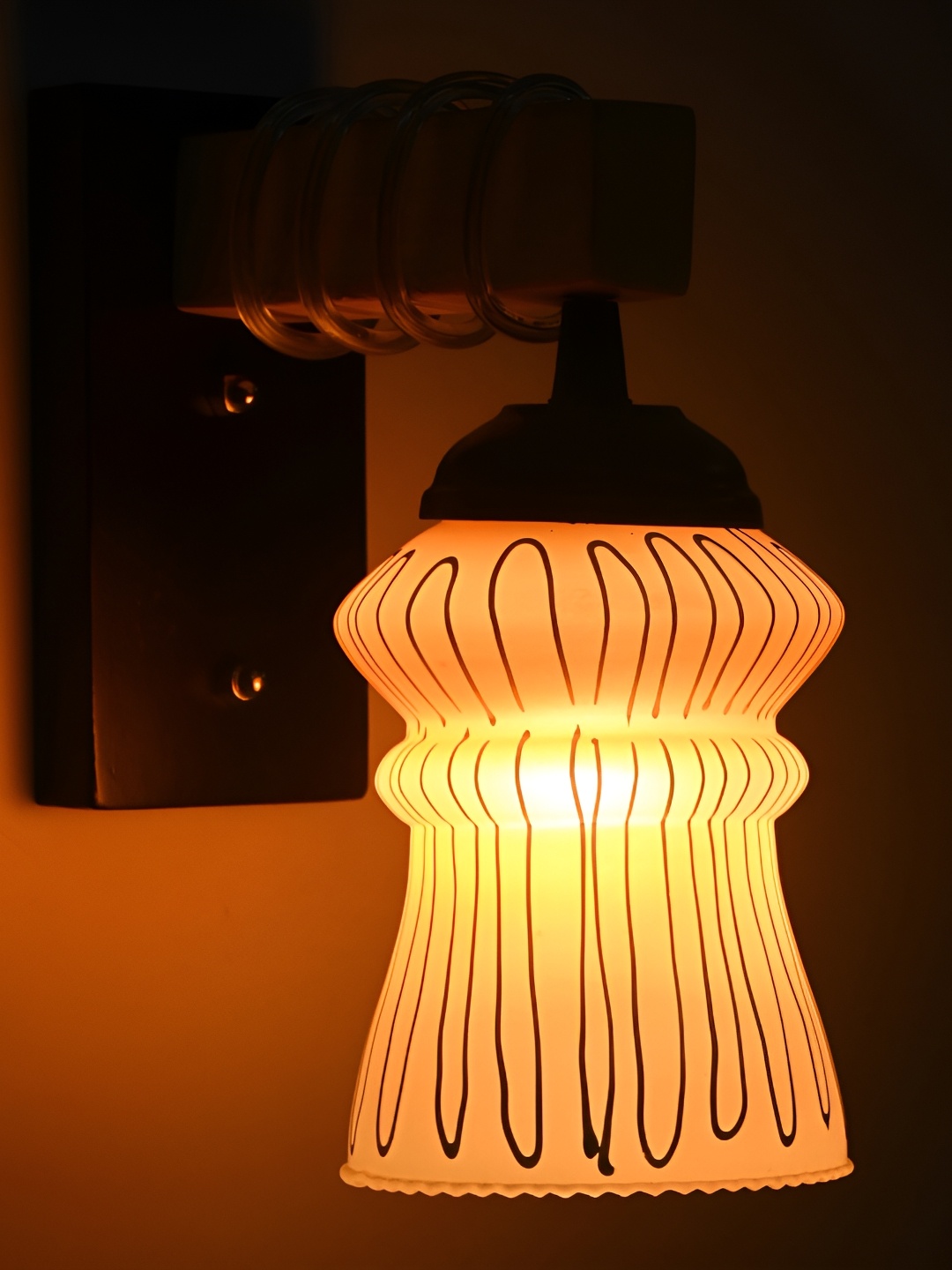 

Afast Yellow Glass Wall Lamp