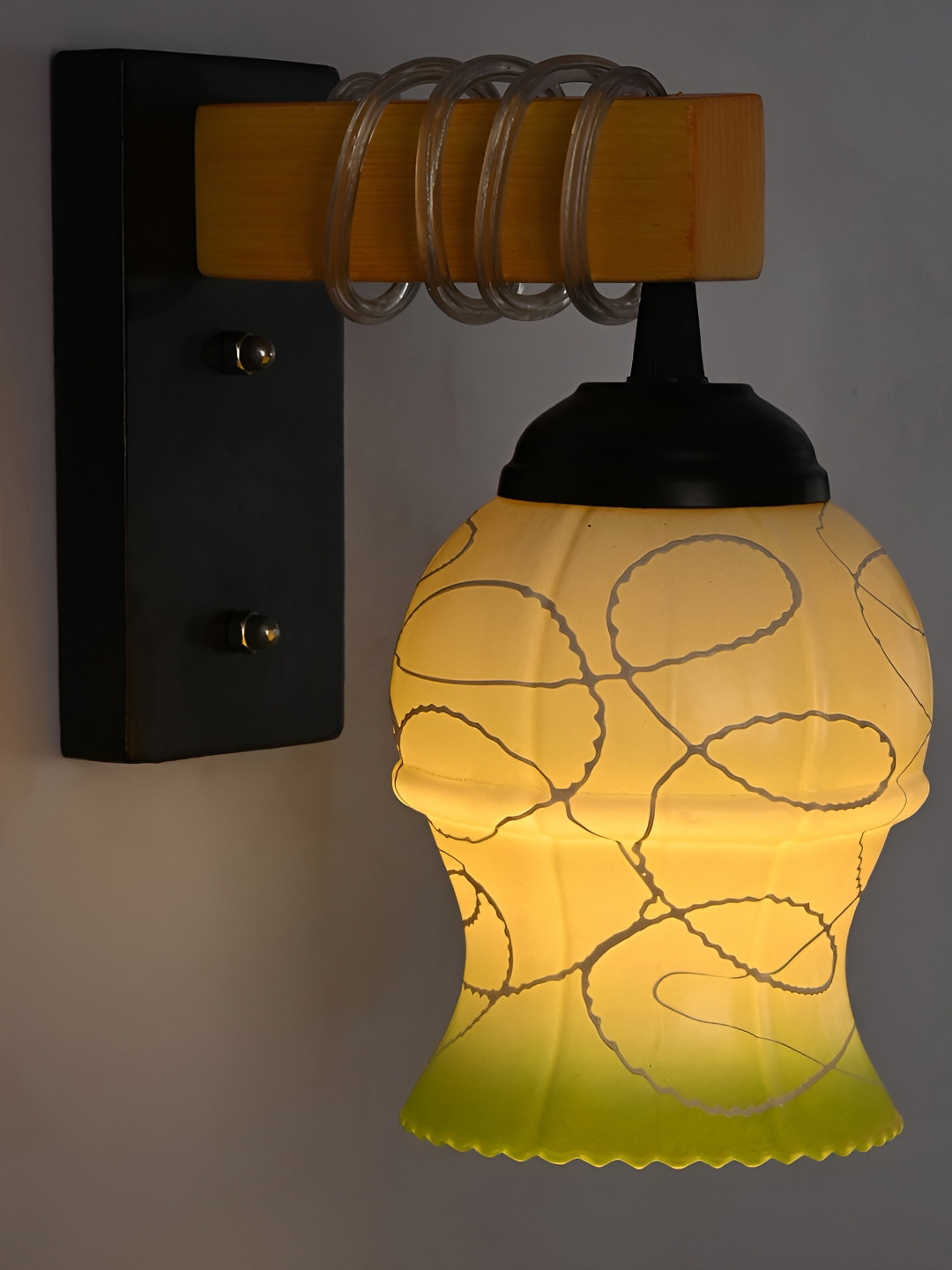 

Afast White Bell Shaped Glass Wall Lamp