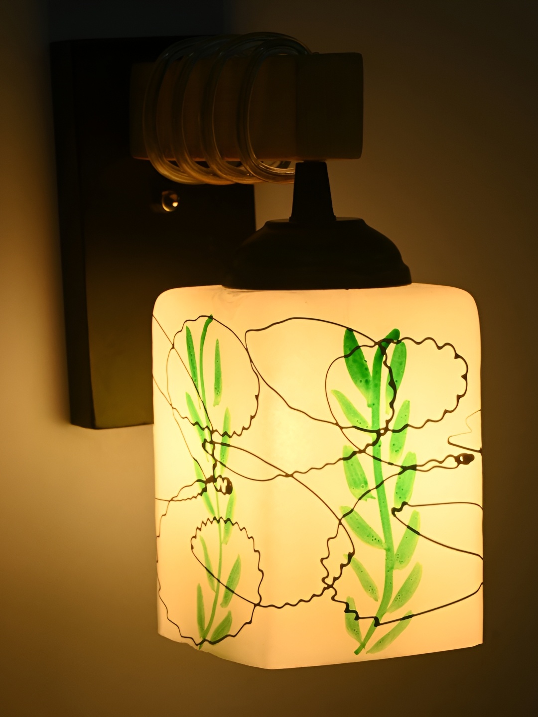 

Afast Green Glass Wall Lamp