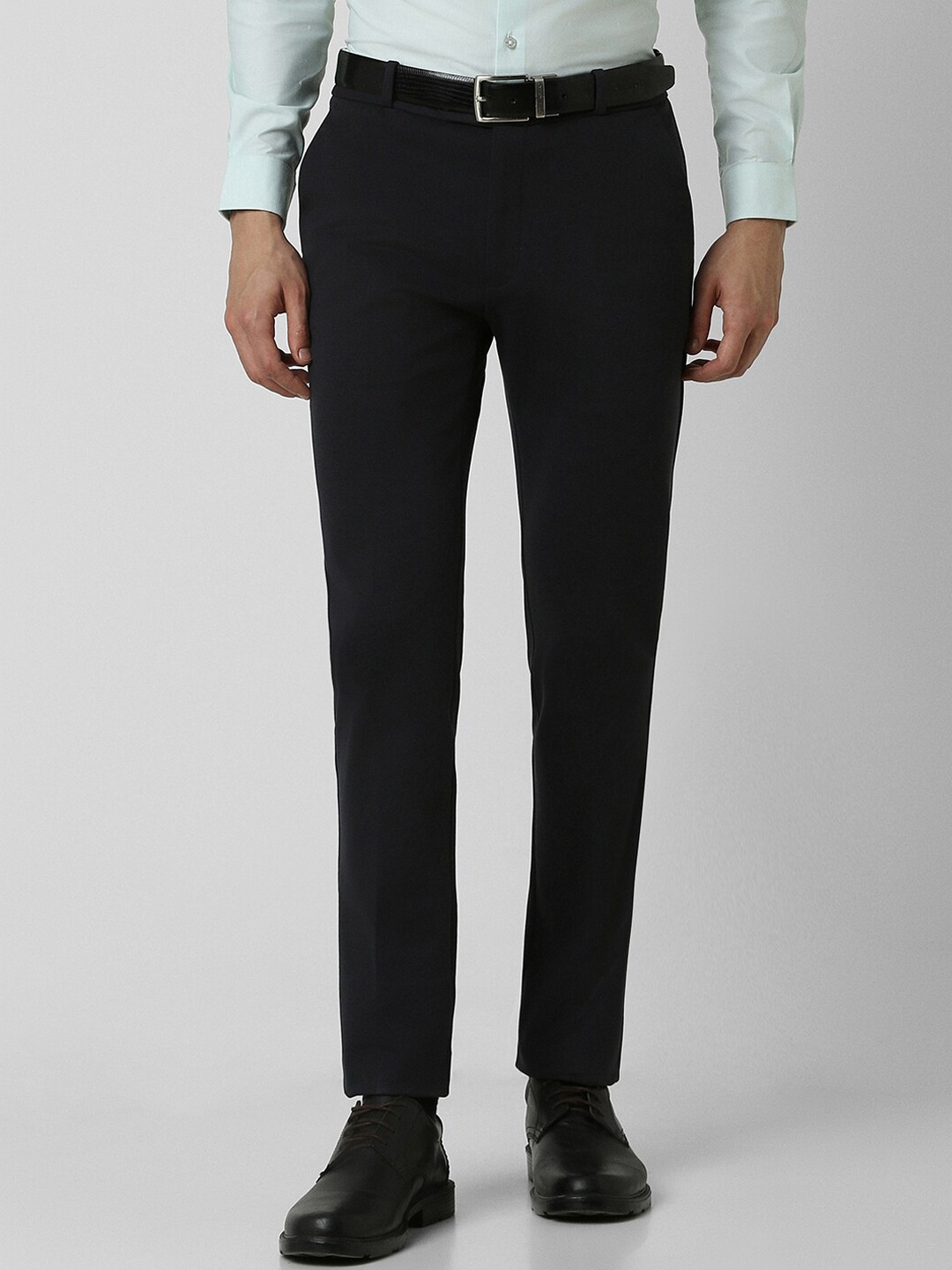 

Peter England Men Slim Fit Formal Trouser, Black