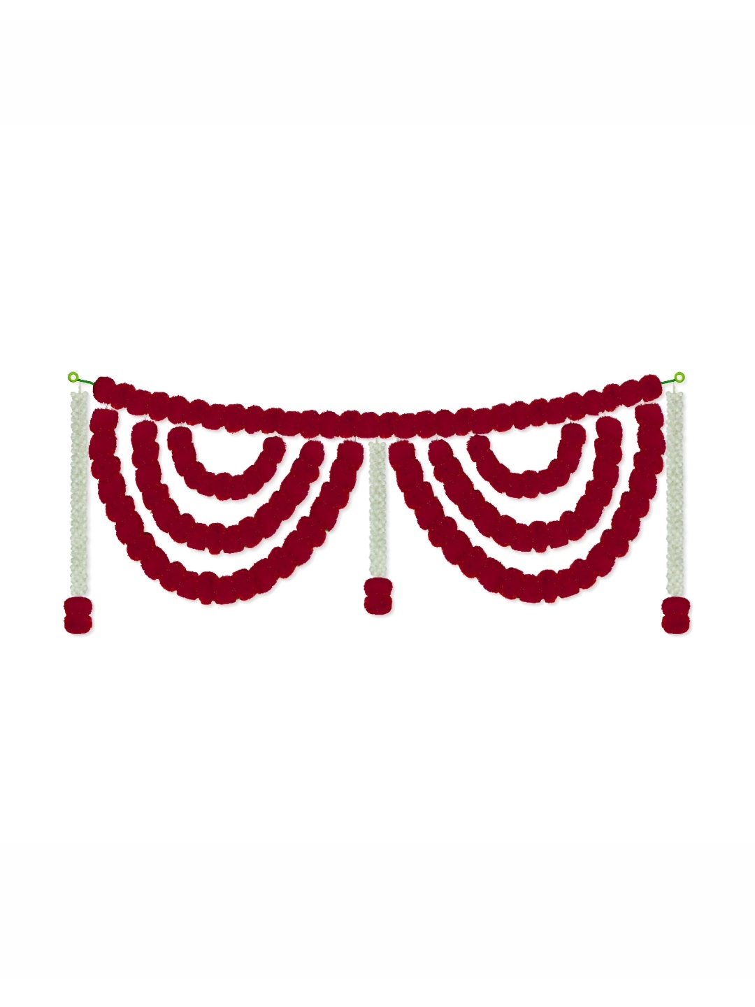 

iHandikart Red Hanging Marigold Artificial Flower