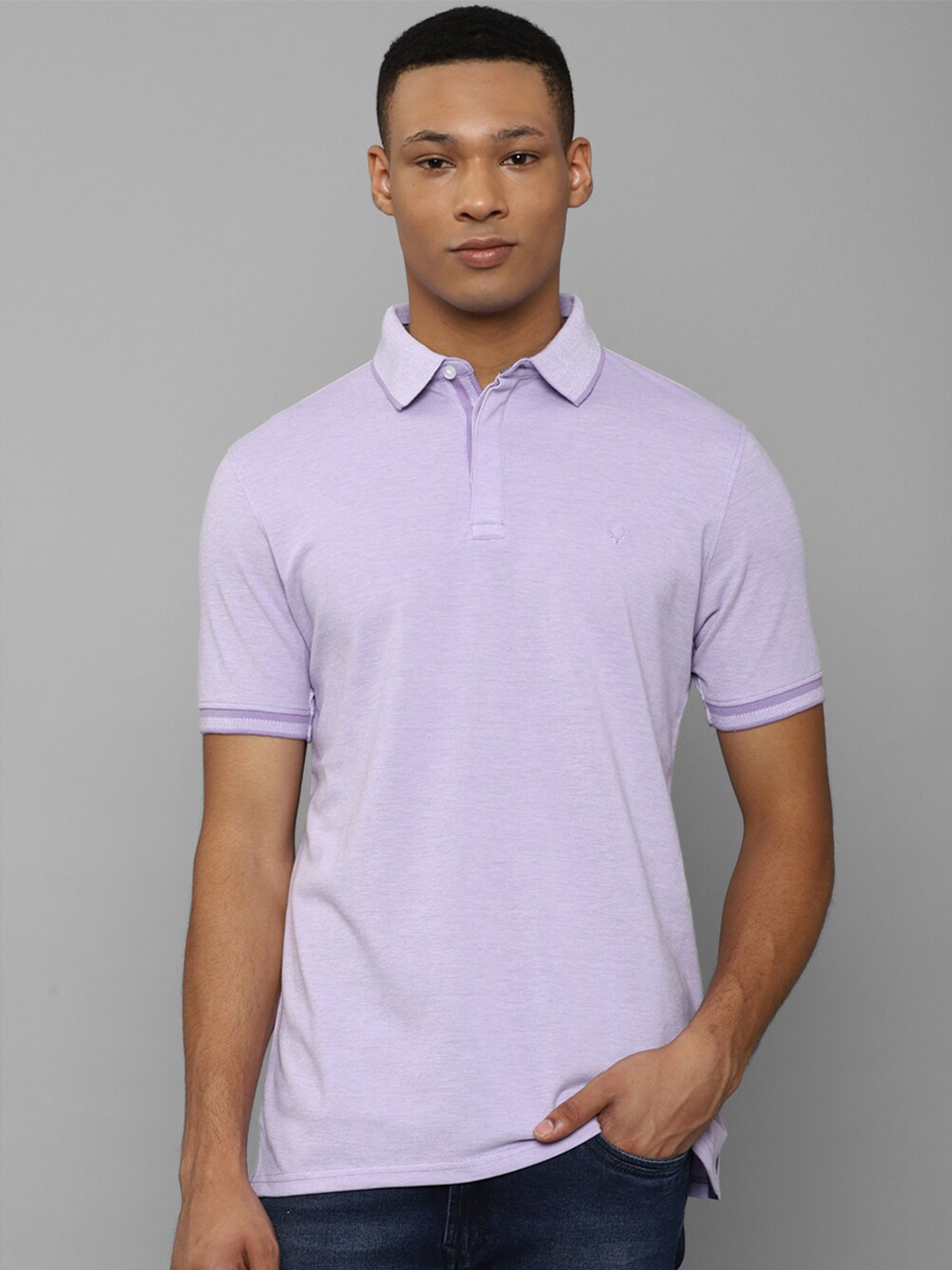 

Allen Solly Short Sleeves Polo Collar T-shirt, Purple