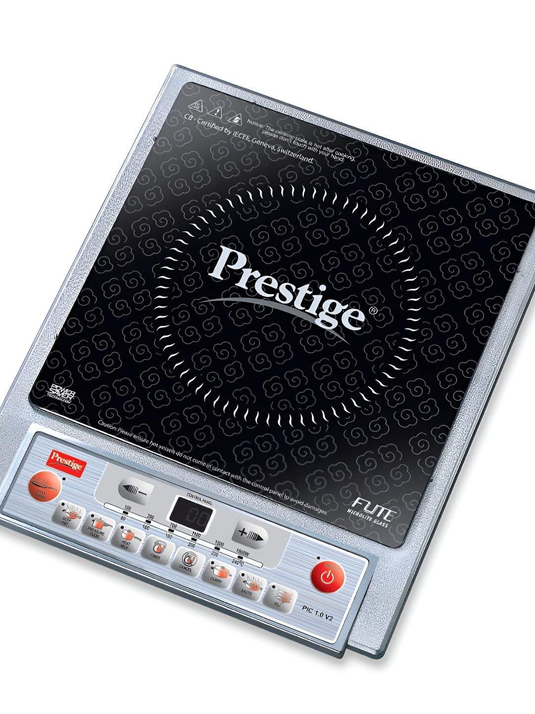 

Prestige Black & Grey PIC 1.0 V2 Induction Cooktop 1900W With Indian Menu Options