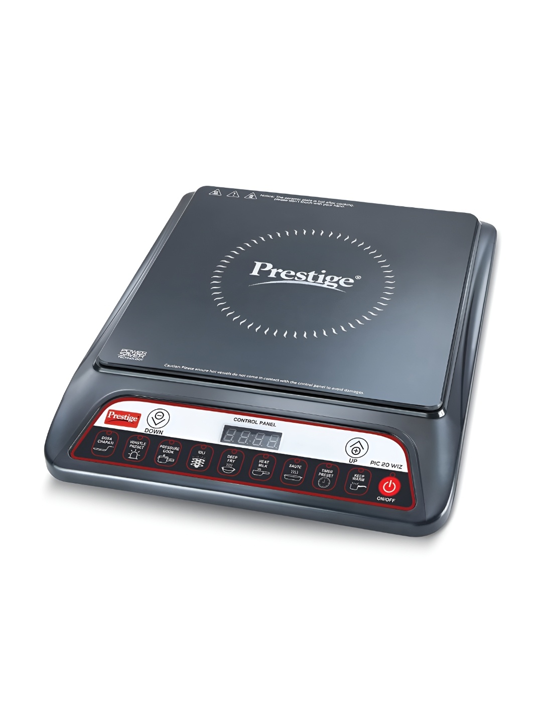 

Prestige Black PIC 20 WIZ Induction Cooktop 1600W With Automatic Whistle Counter