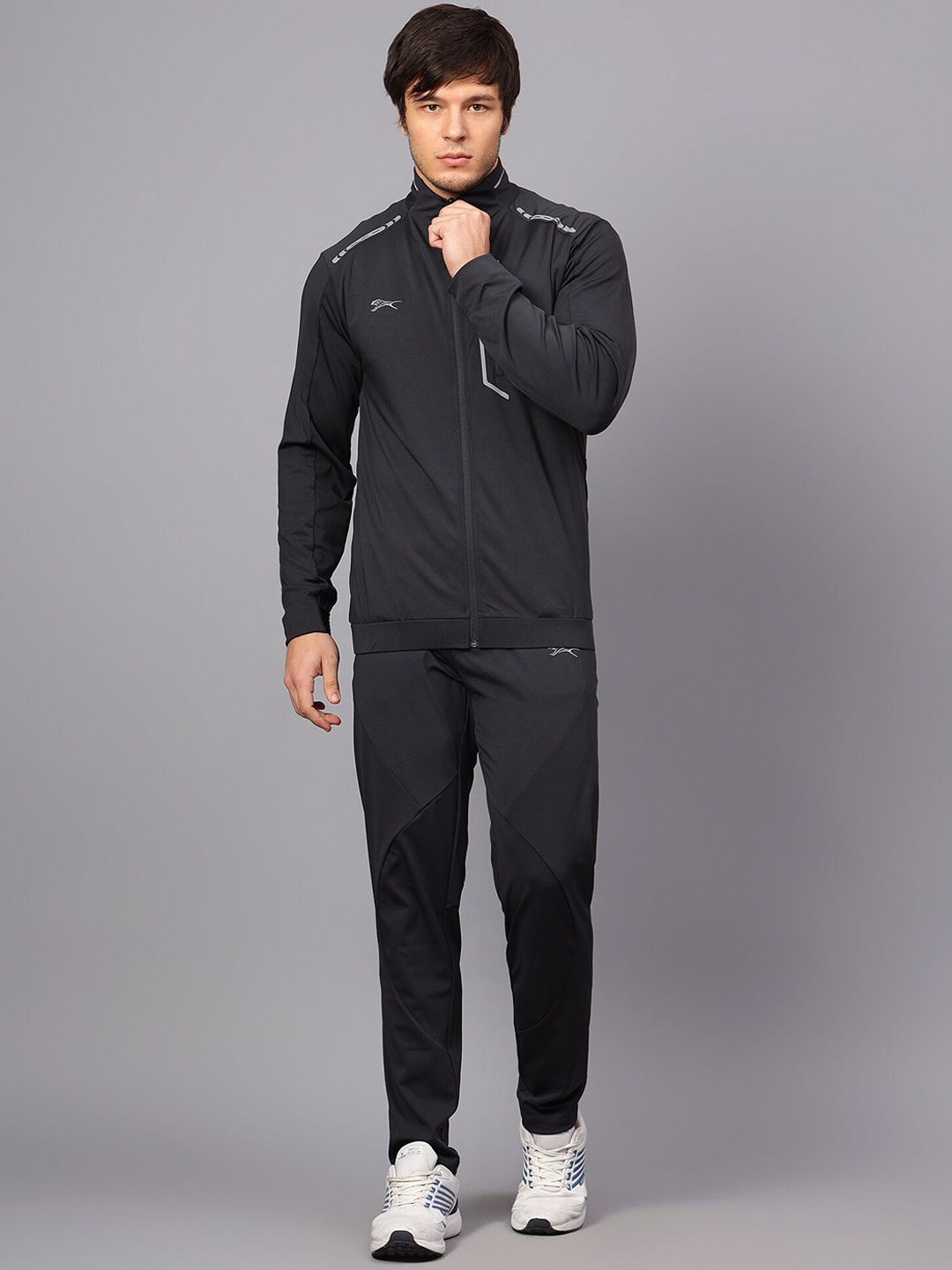 

Shiv Naresh Men Mid-Rise Tracksuits, Grey