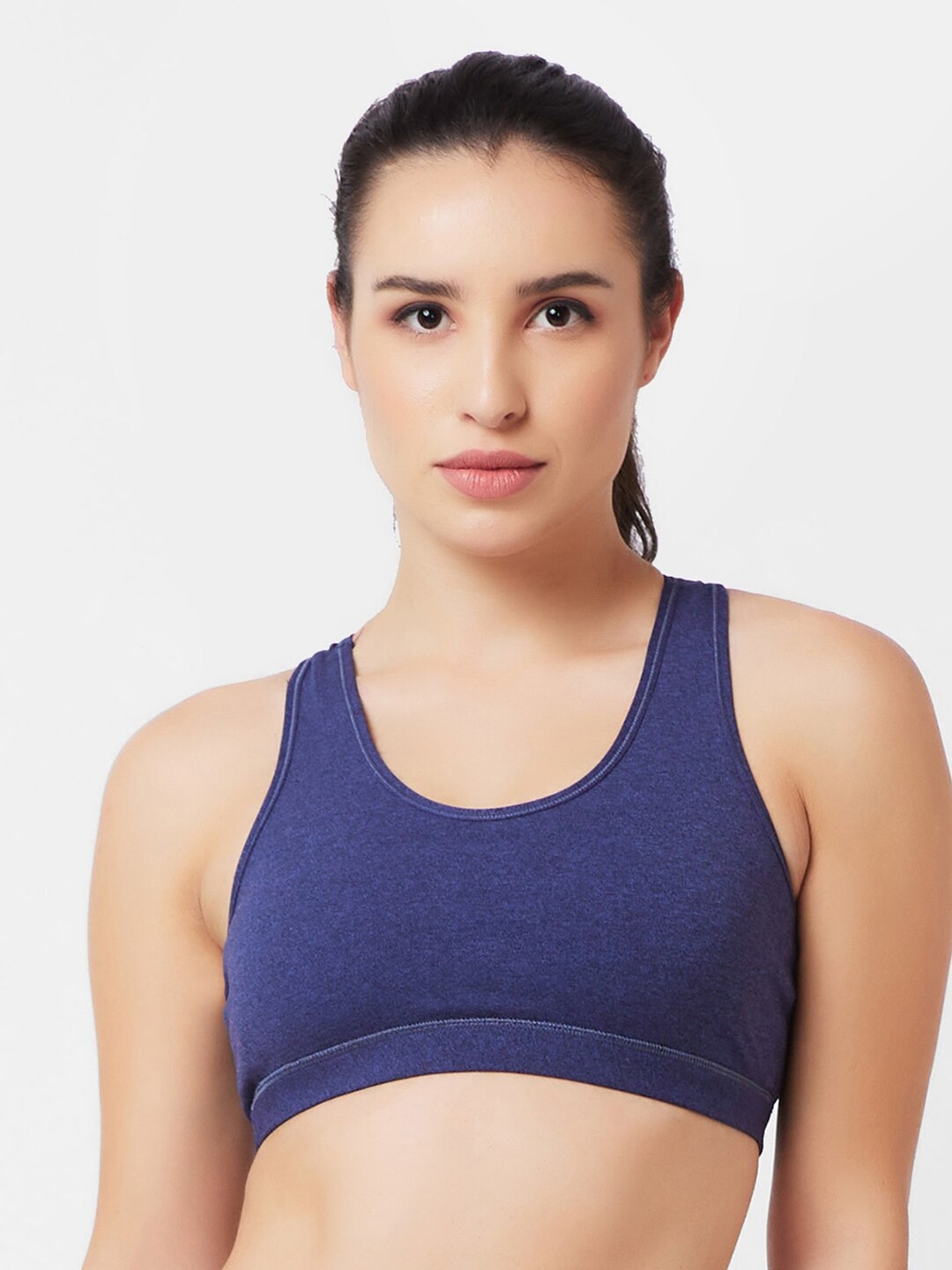 

Candyskin Full Coverage Cotton Workout Bra With All Day Comfort, Blue