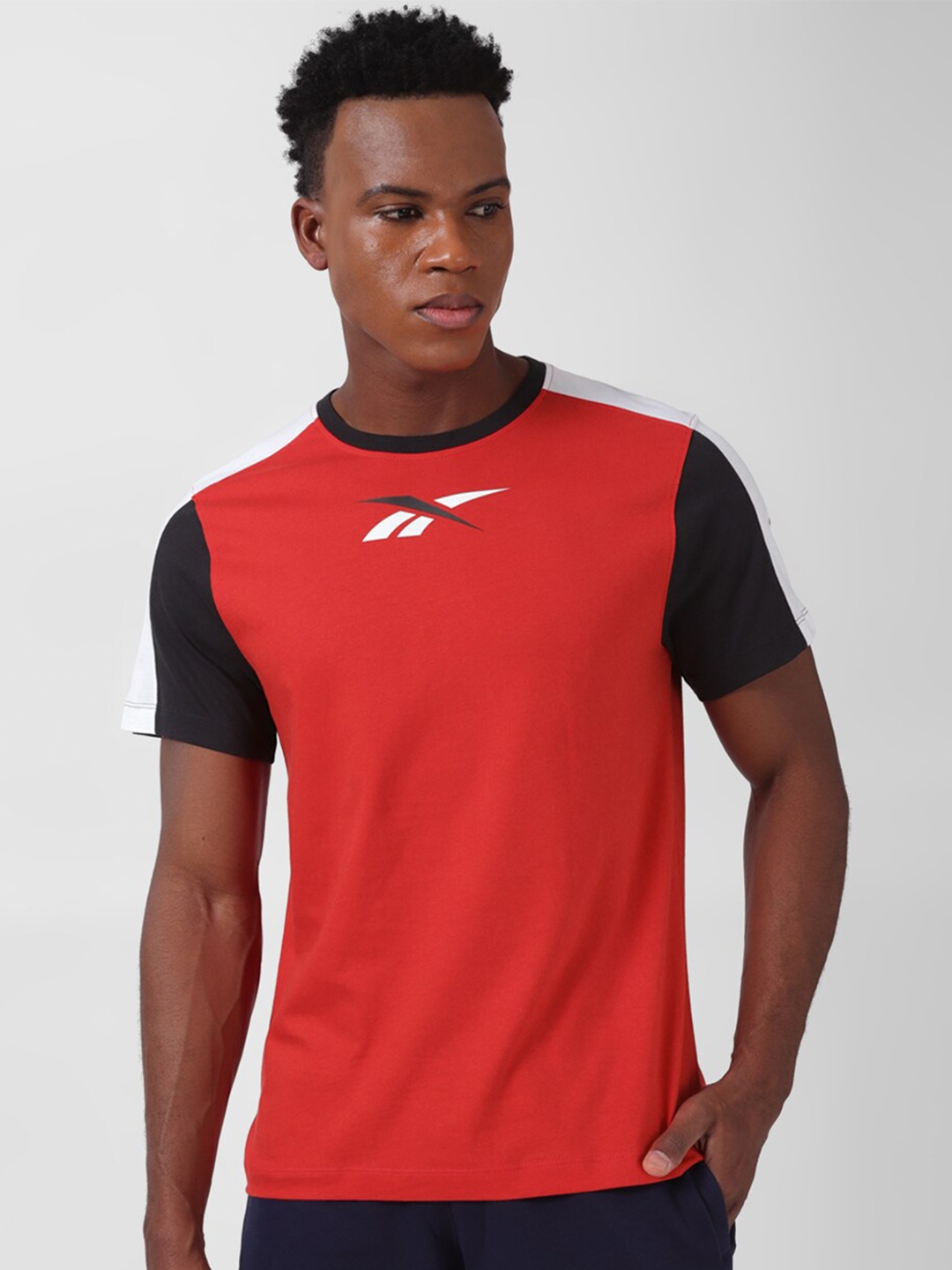 

Reebok Pure Cotton Slim-Fit Tshirts, Red