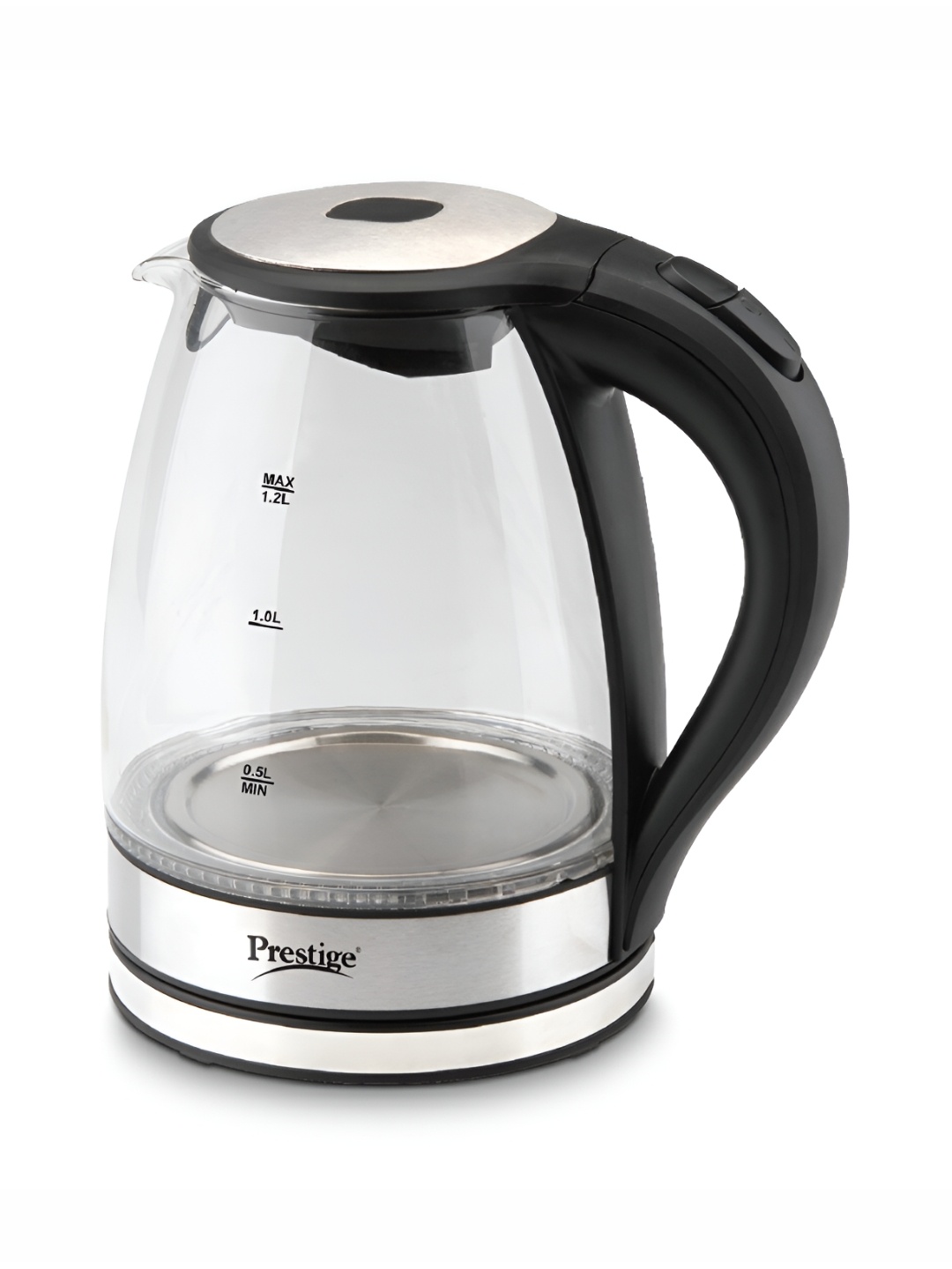 

Prestige PGKL Silver Borosilicate Glass Electric Kettle 1.2 L