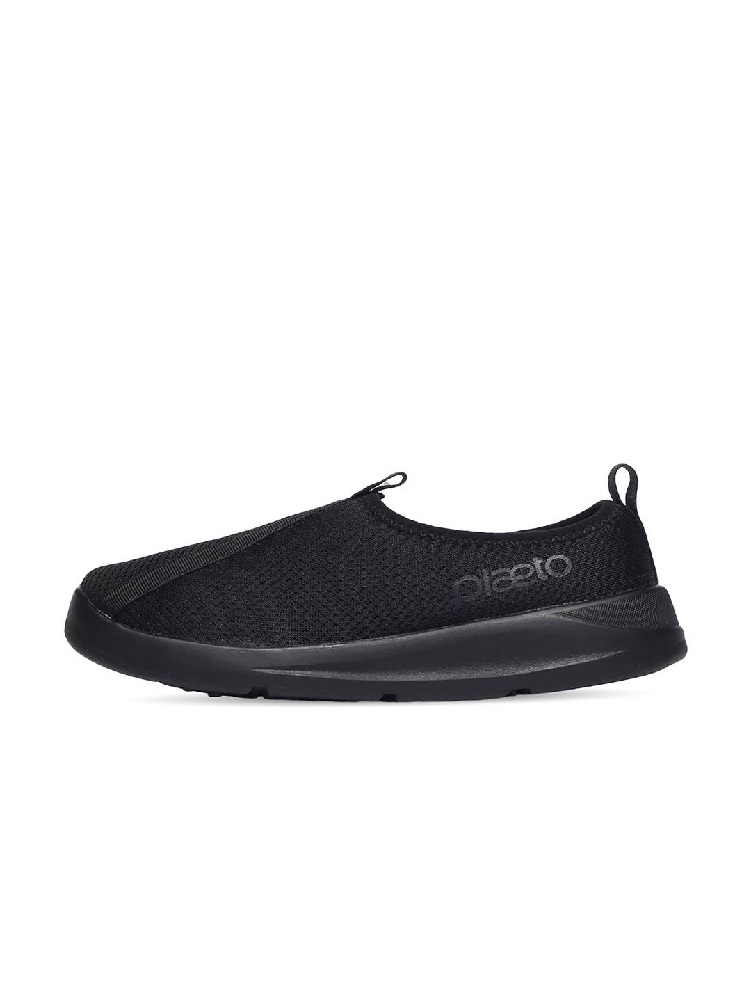 

plaeto Men EZPlay Lightweight Air Mesh Slip-On Walking Shoes, Black