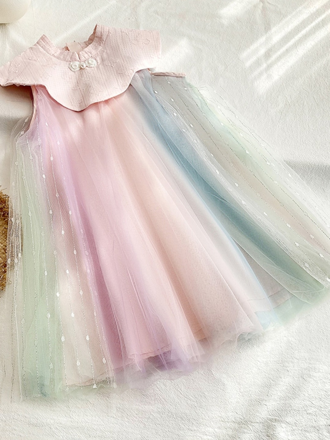 

StyleCast Blue Girls Round Neck A-Line Dress