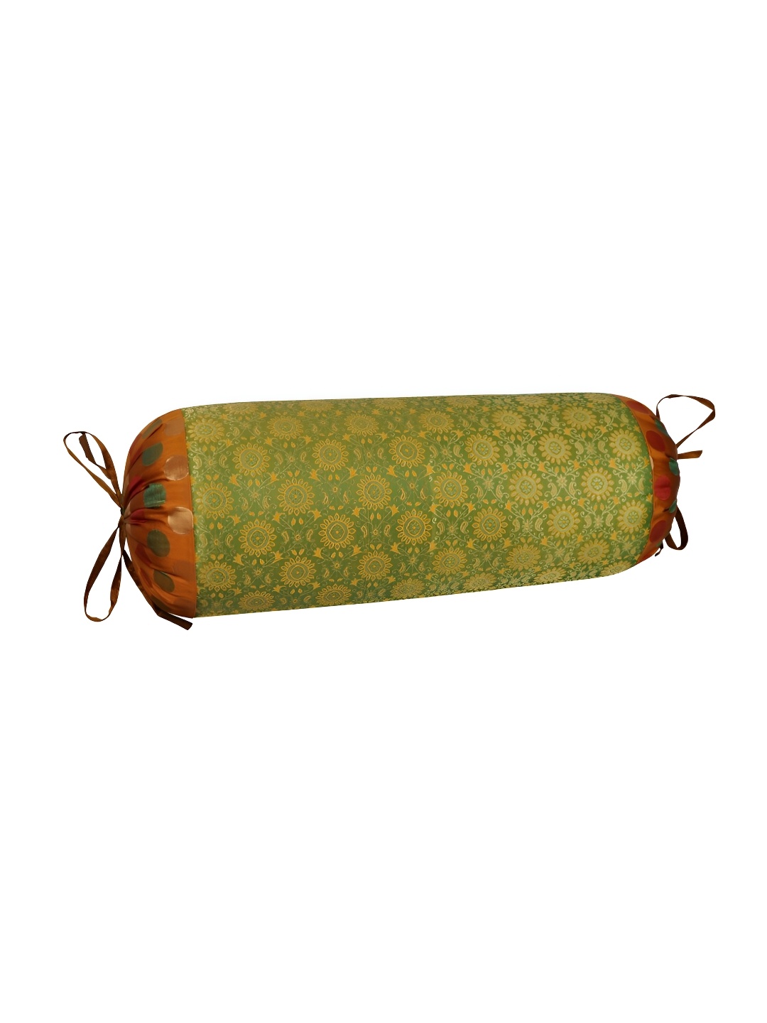 

Lal Haveli Green & Beige Woven Design Bolster Covers