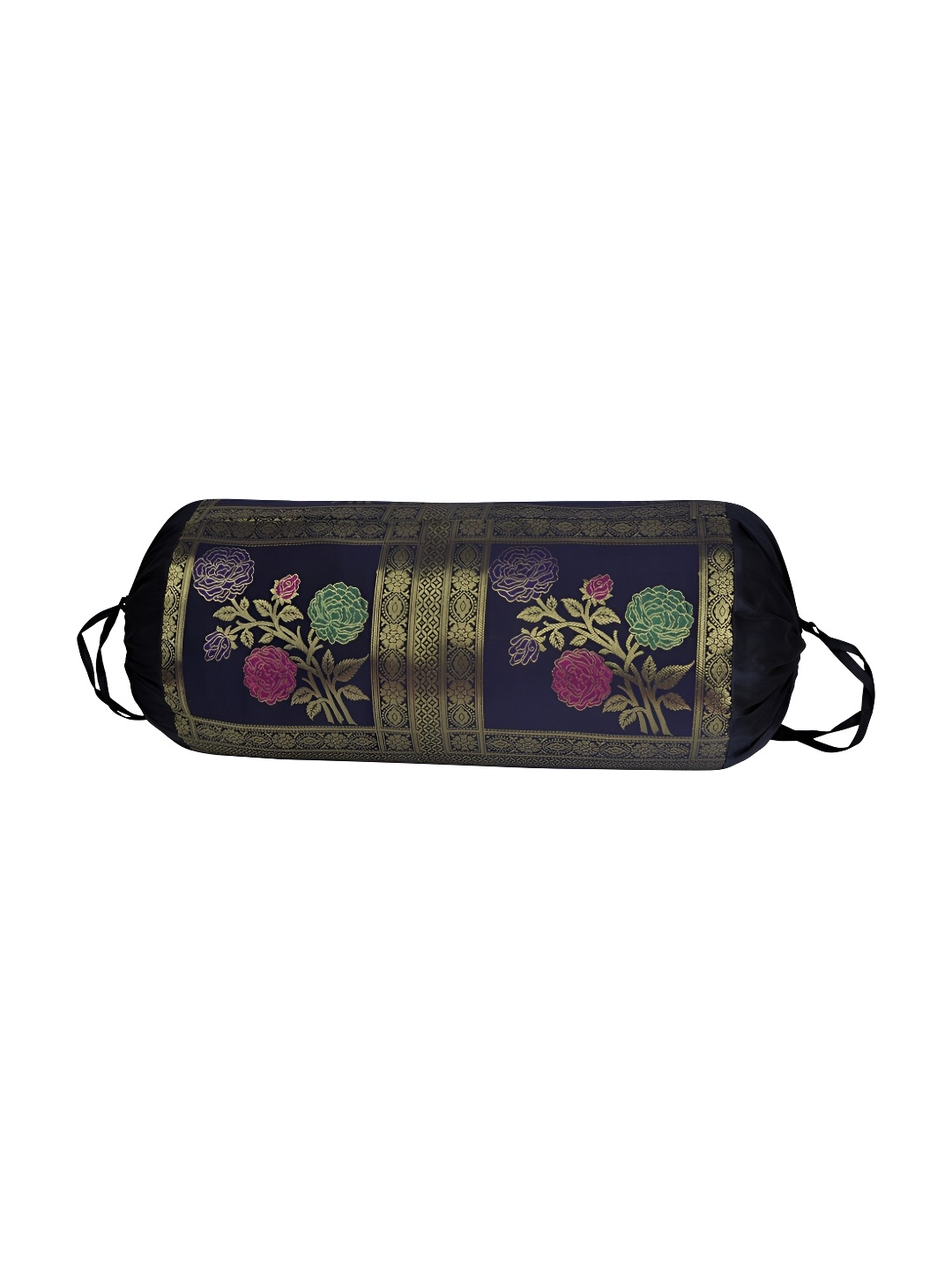

Lal Haveli Blue & Beige Woven Design Bolster Covers