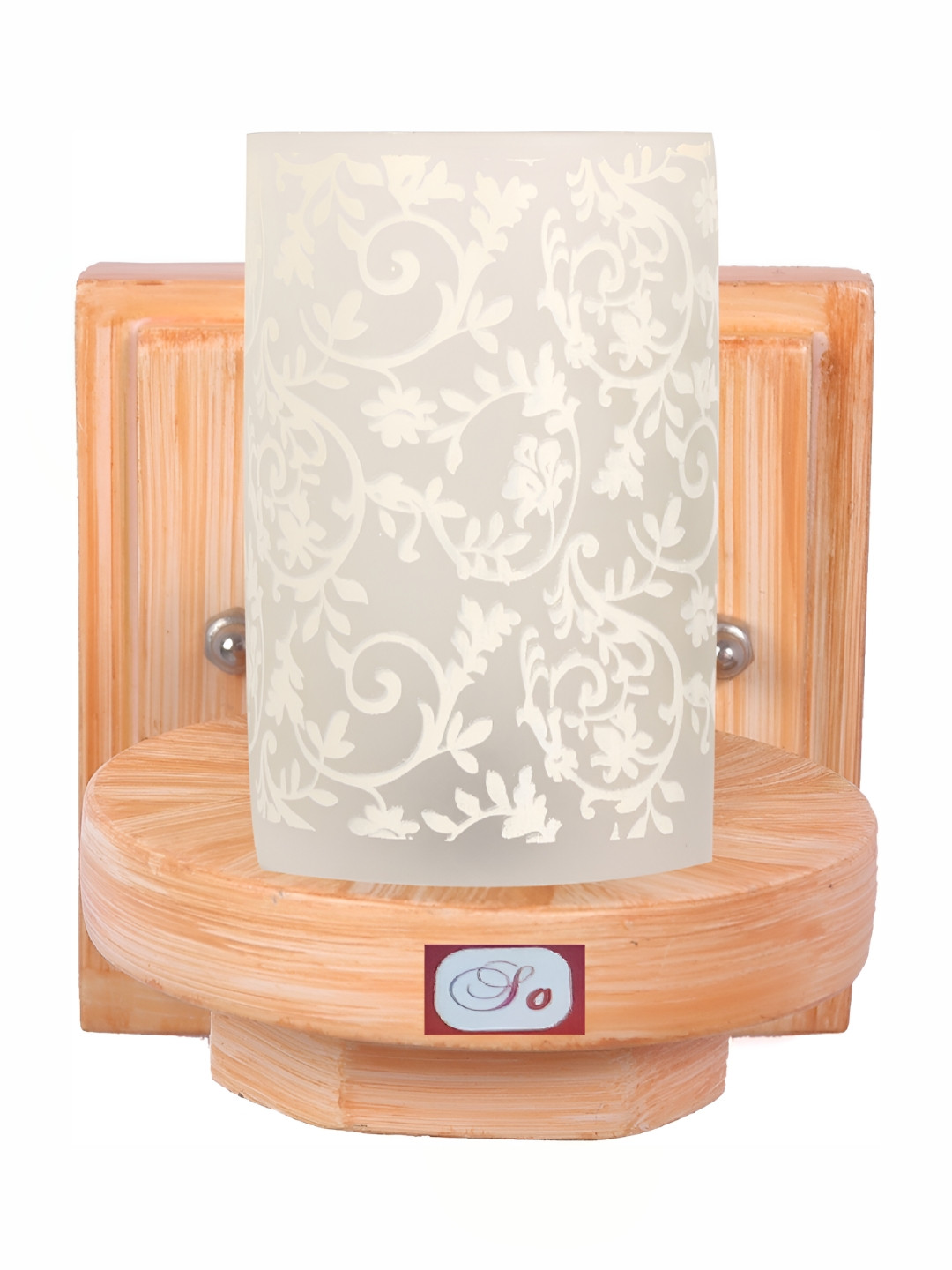 

Afast White Printed Glass Cylindrical Wall Lamp