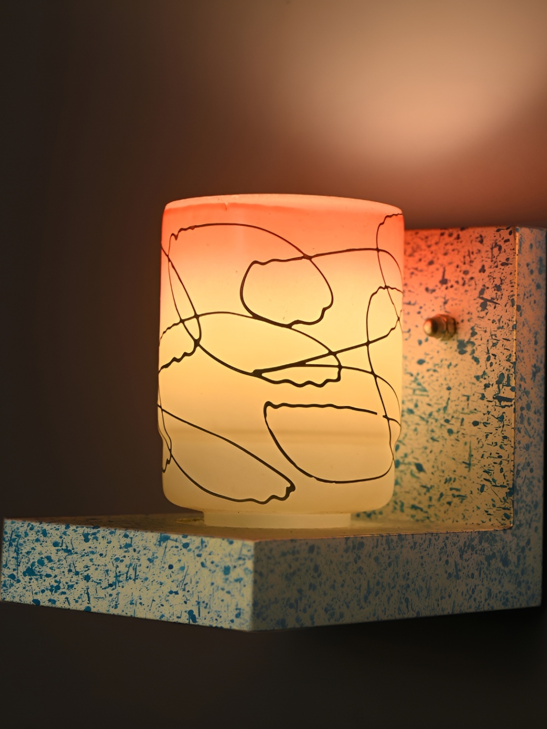 

Afast Orange Glass Wall Lamp