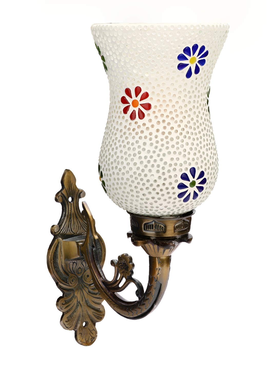 

Afast White Textured Glass Cylindrical Wall Lamp