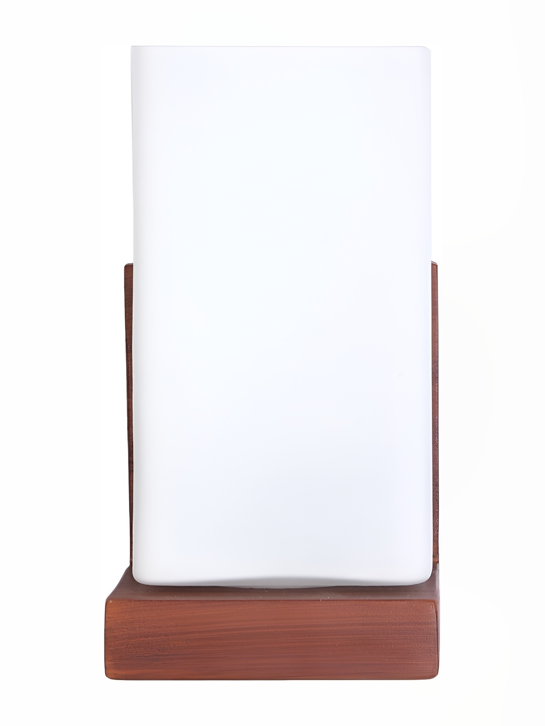 

Afast White & Brown Rectangle Shaped Glass Wall Lamp