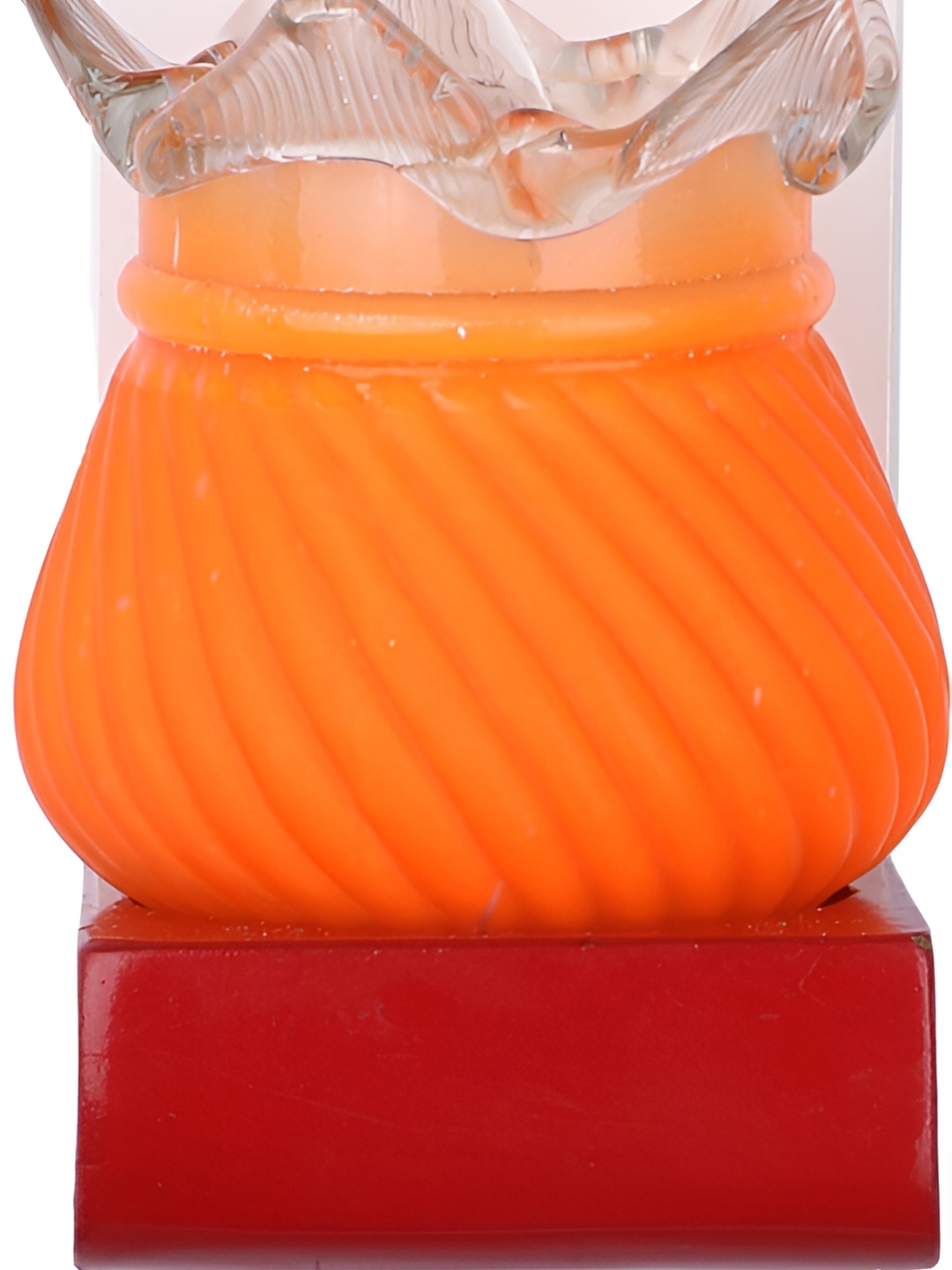 

Afast Orange Textured Glass Cylindrical Wall Lamp