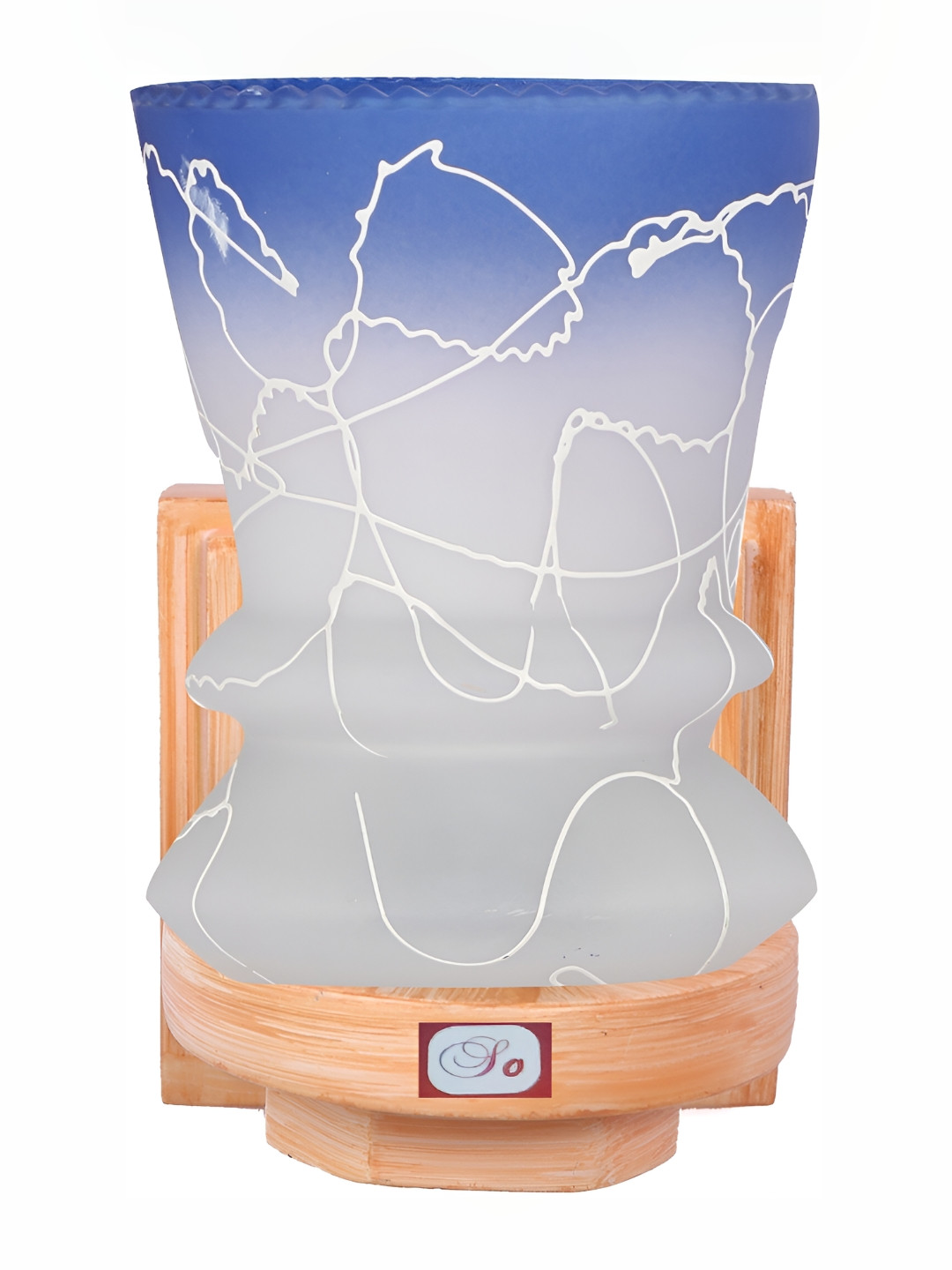 

Afast Blue Textured Glass Cylindrical Wall Lamp