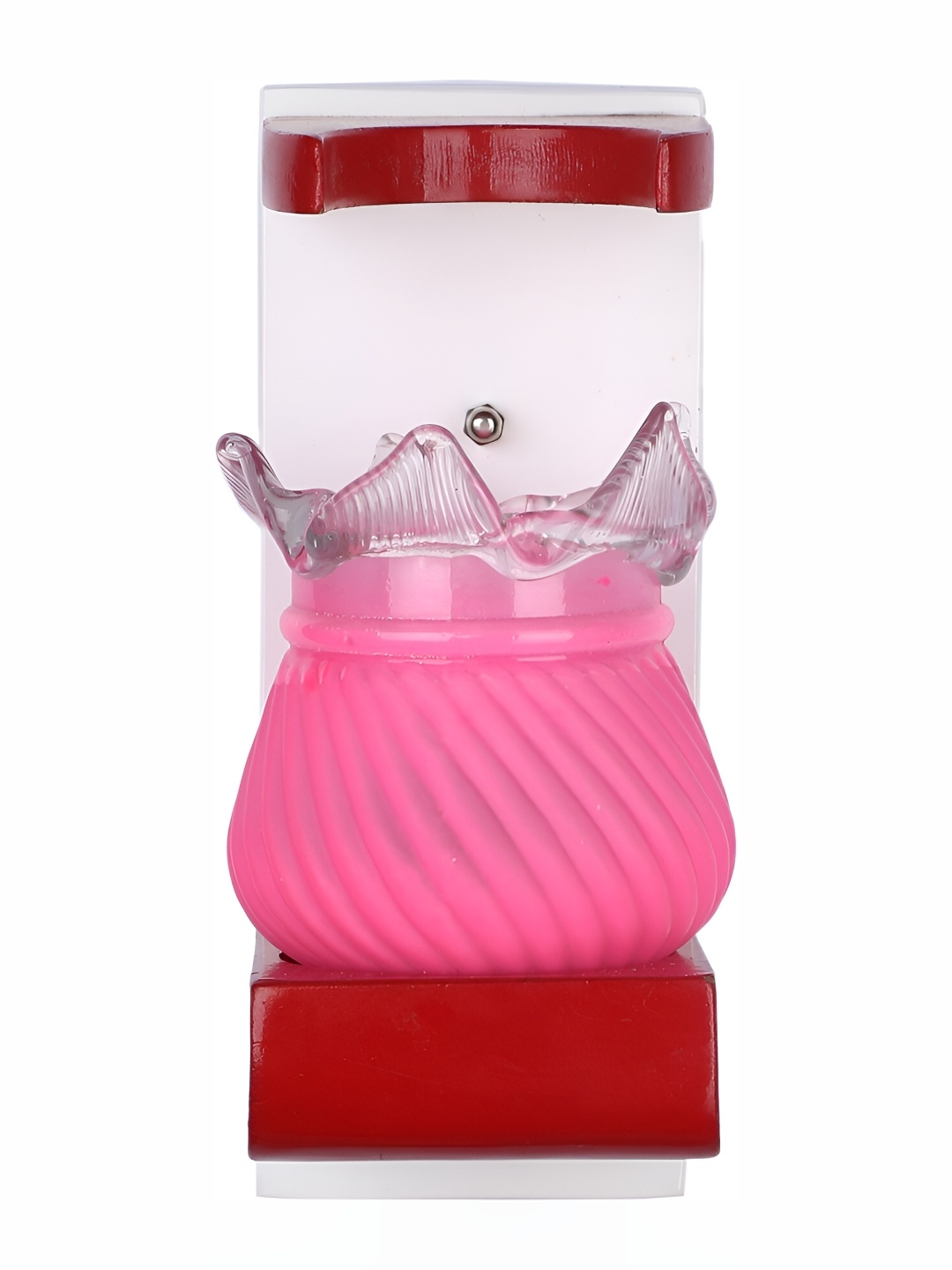 

Afast Pink & White Textured Abstract Shaped Glass Wall Lamp