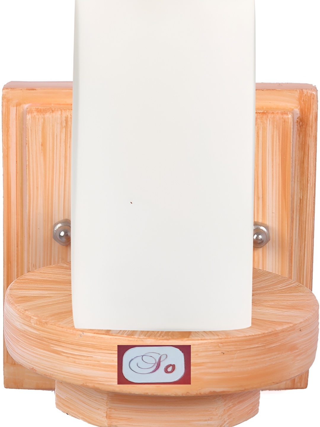 

Afast White & Brown Rectangle Shaped Glass Wall Lamp