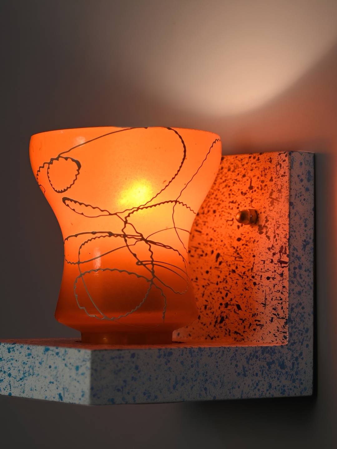 

Afast Orange Glass Wall Lamp