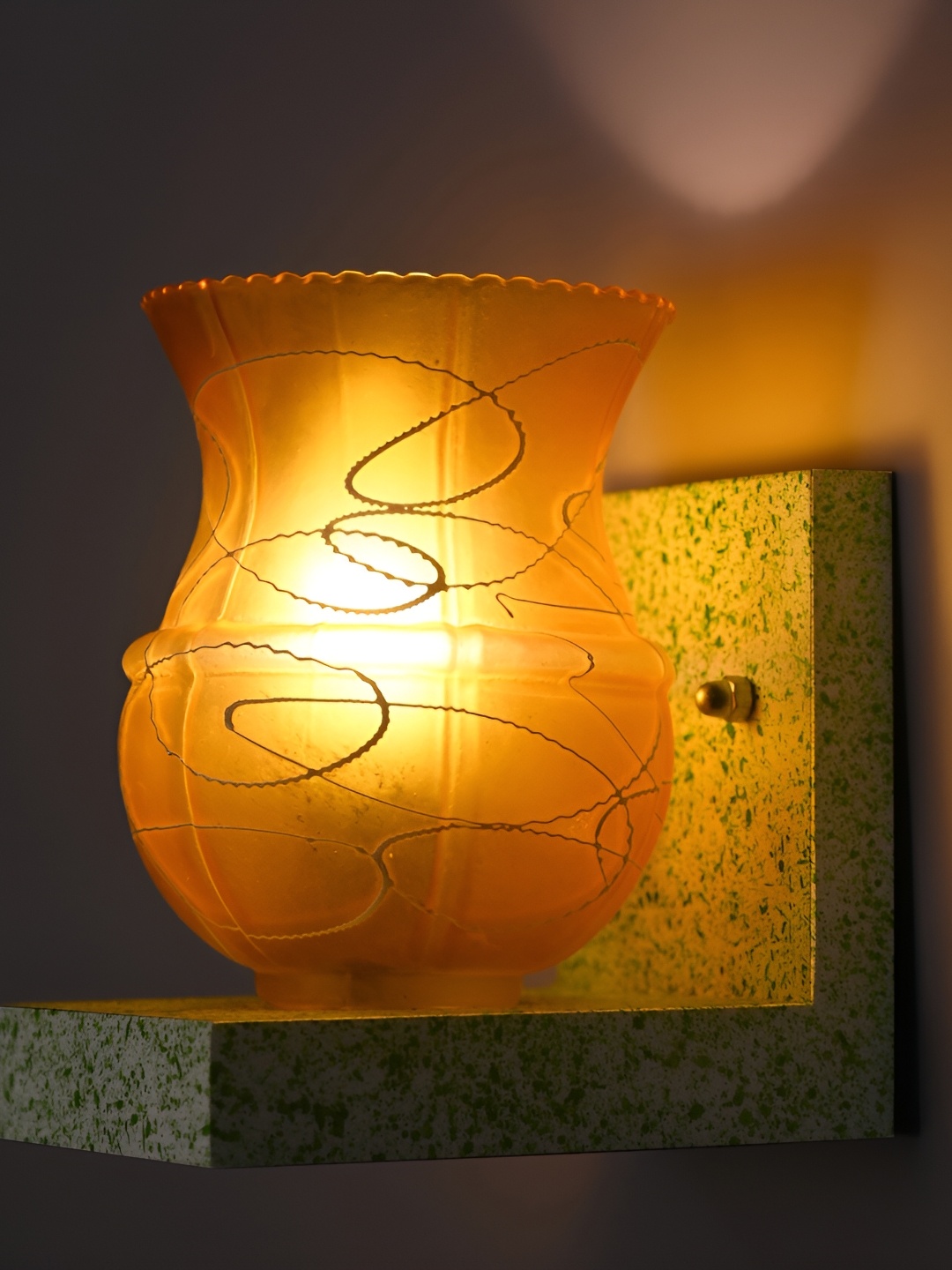 

Afast Orange Glass Wall Lamp