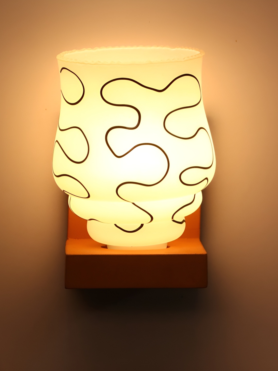 

Afast White Textured Glass Cylindrical Wall Lamp
