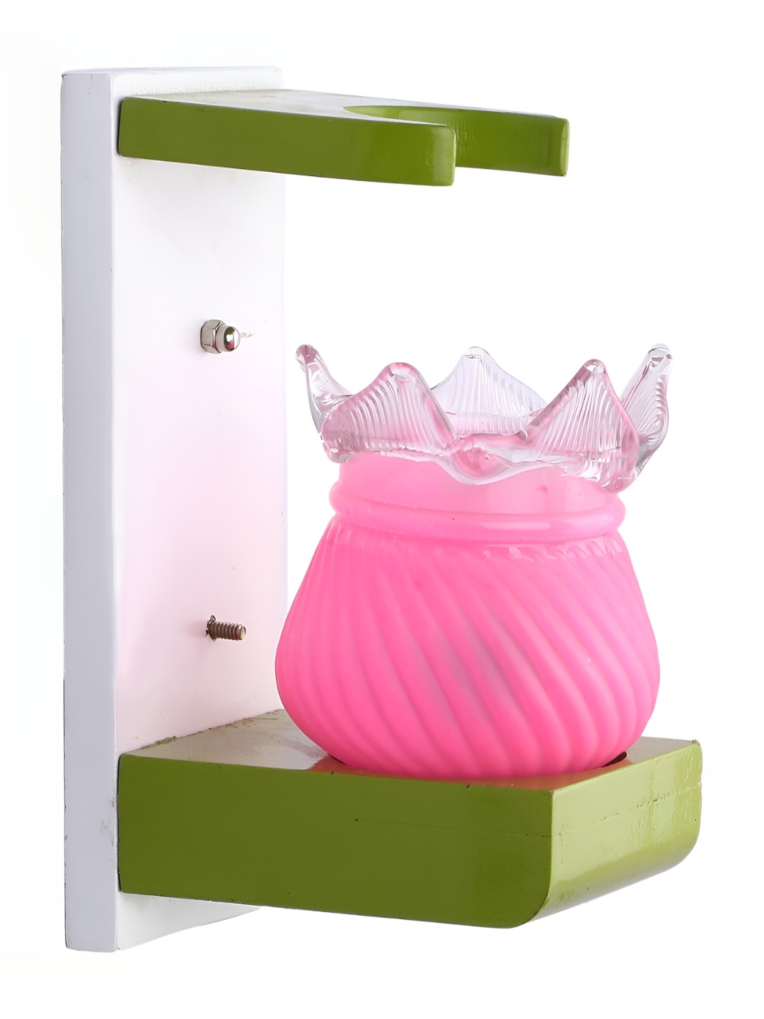 

Afast Pink Abstract Glass Wall Lamp