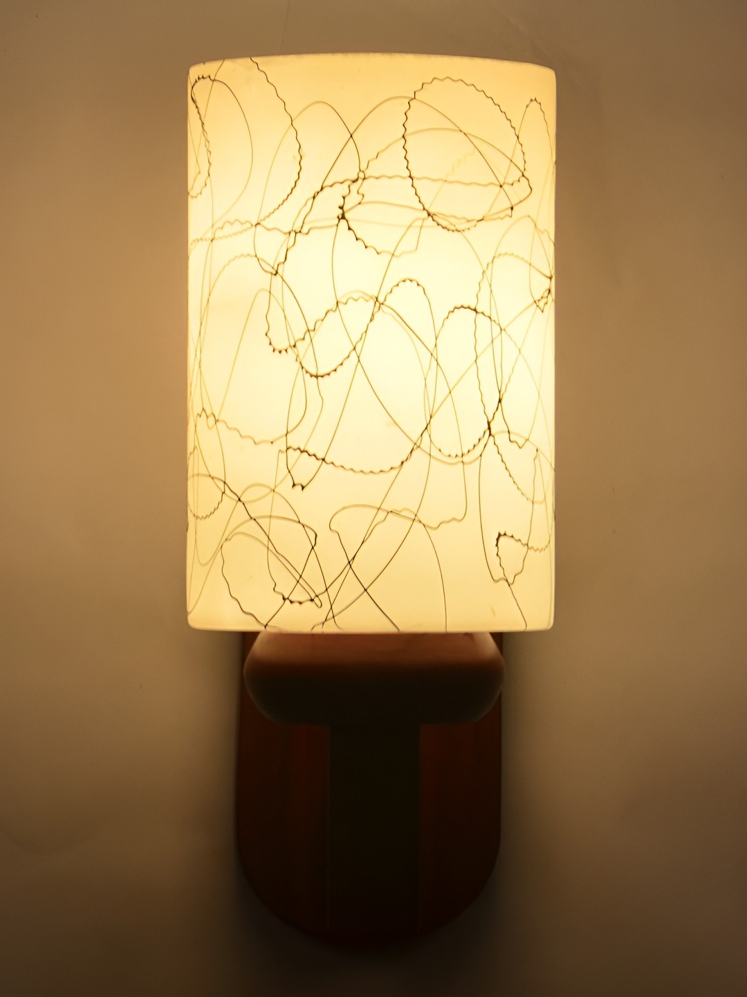 

Afast White Textured Glass Cylindrical Wall Lamp