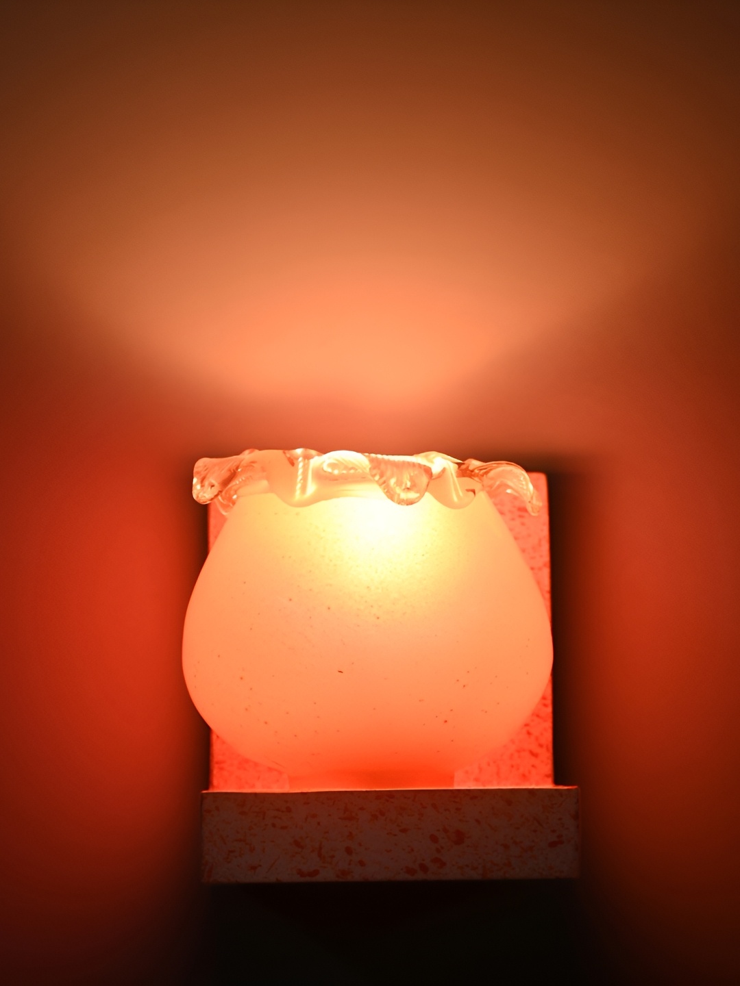 

Afast Orange Glass Cylindrical Wall Lamp