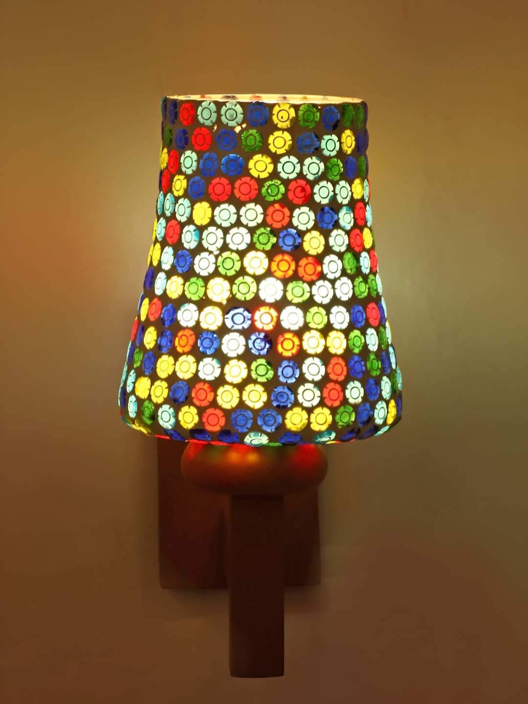 

Afast White & Blue Textured Glass Abstract Shaped Traditional Wall Lamp