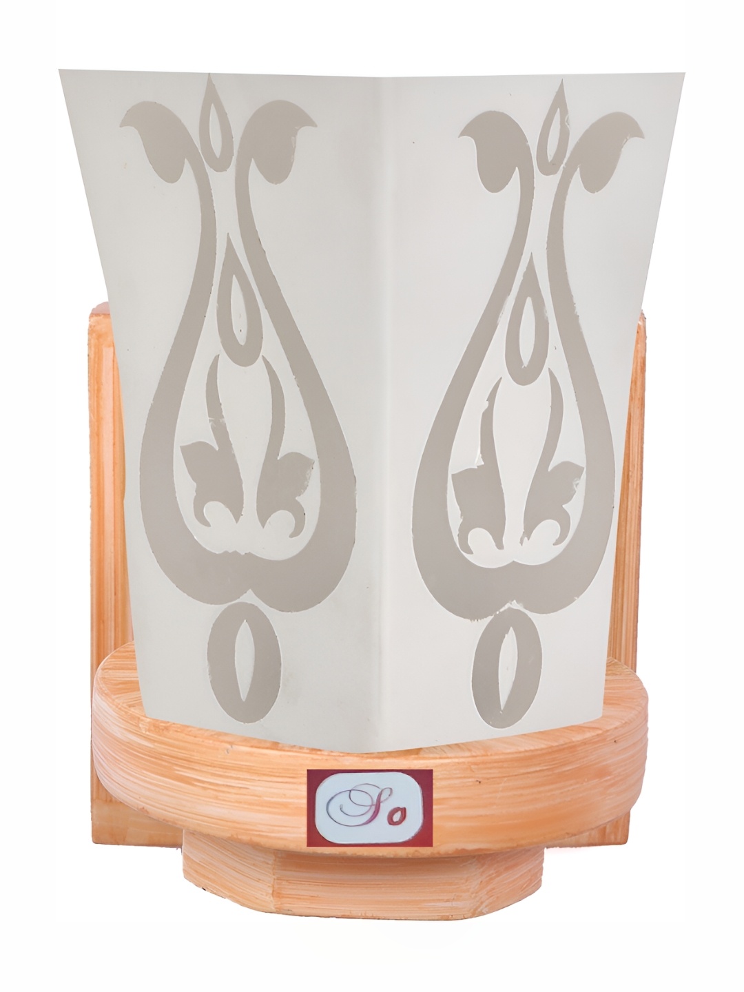 

Afast White Printed Glass Rectangle Shaped Wall Lamp