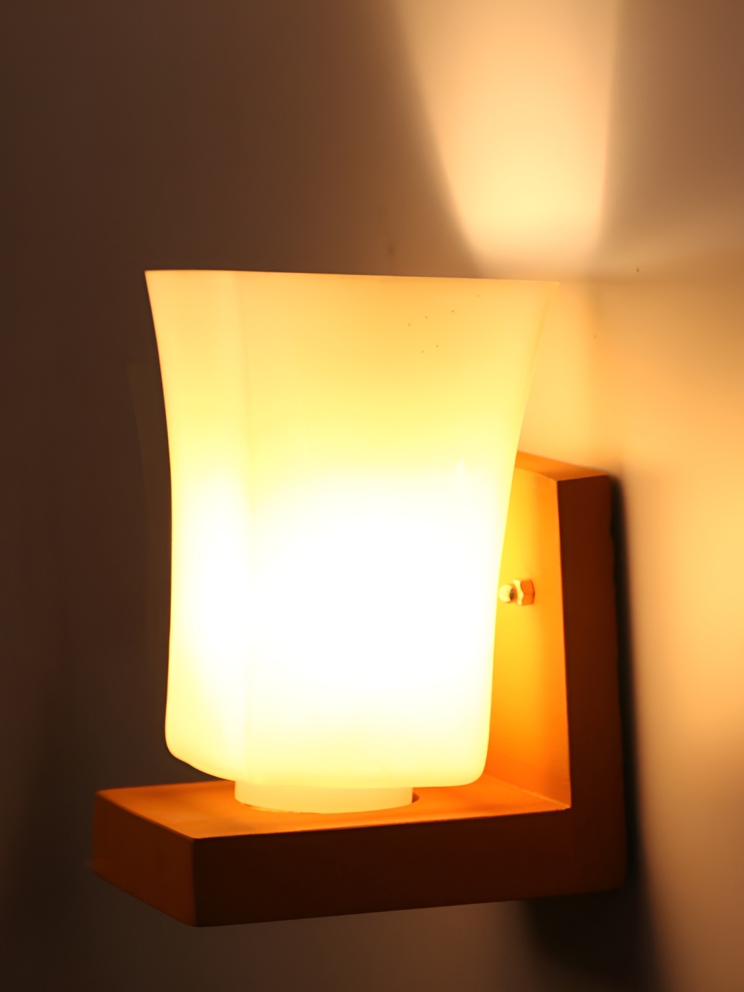 

Afast White Glass Cylindrical Wall Lamp