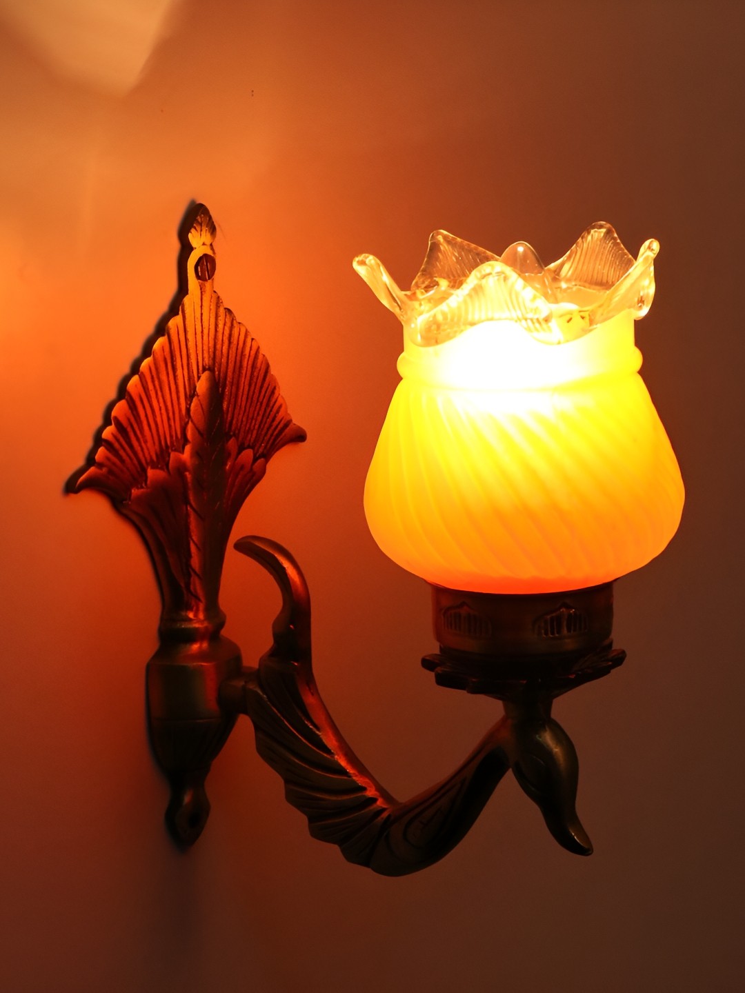 

Afast Orange Glass Wall Lamp