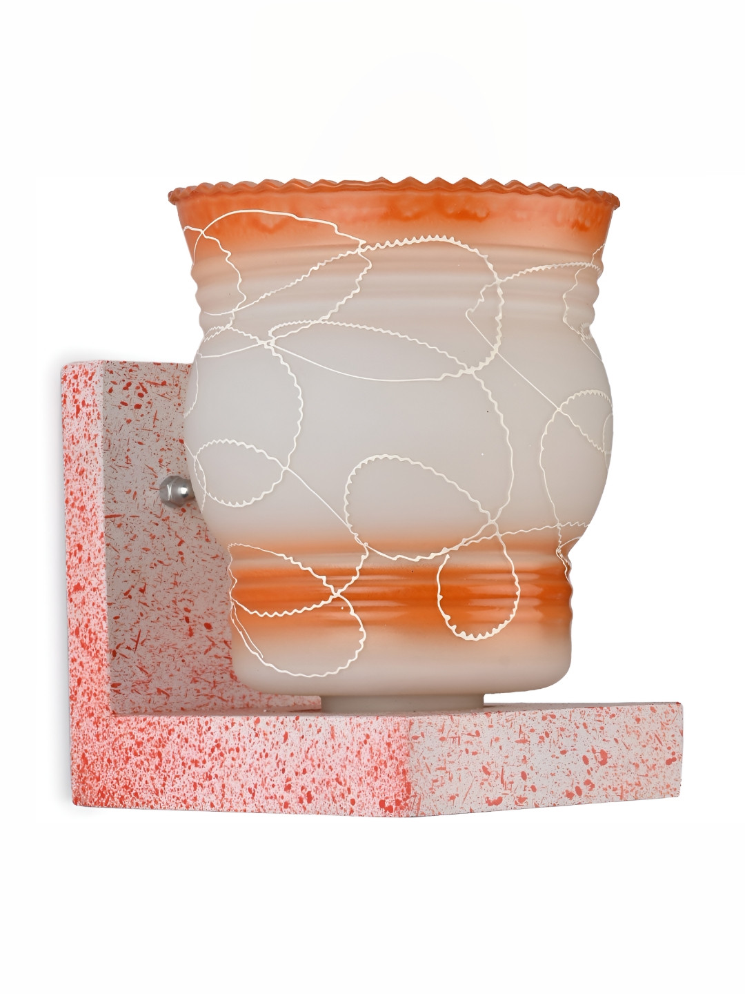 

Afast Red & Grey Printed Abstract Shaped Glass Wall Lamp