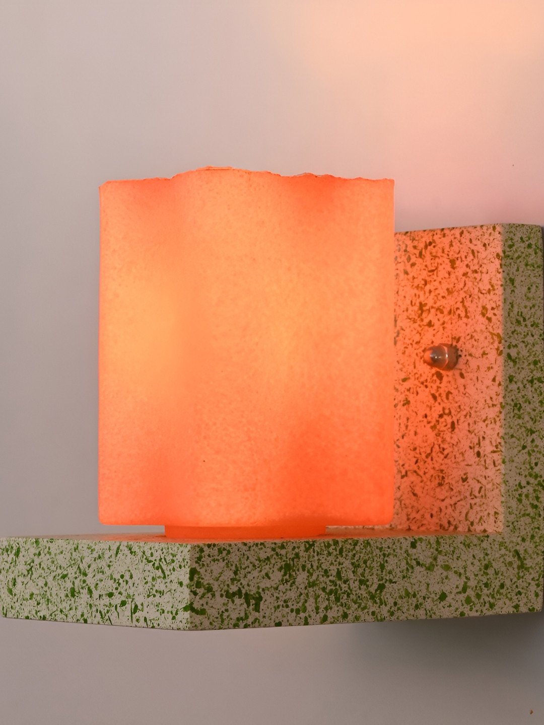

Afast Orange Rectangular Glass Wall Lamp