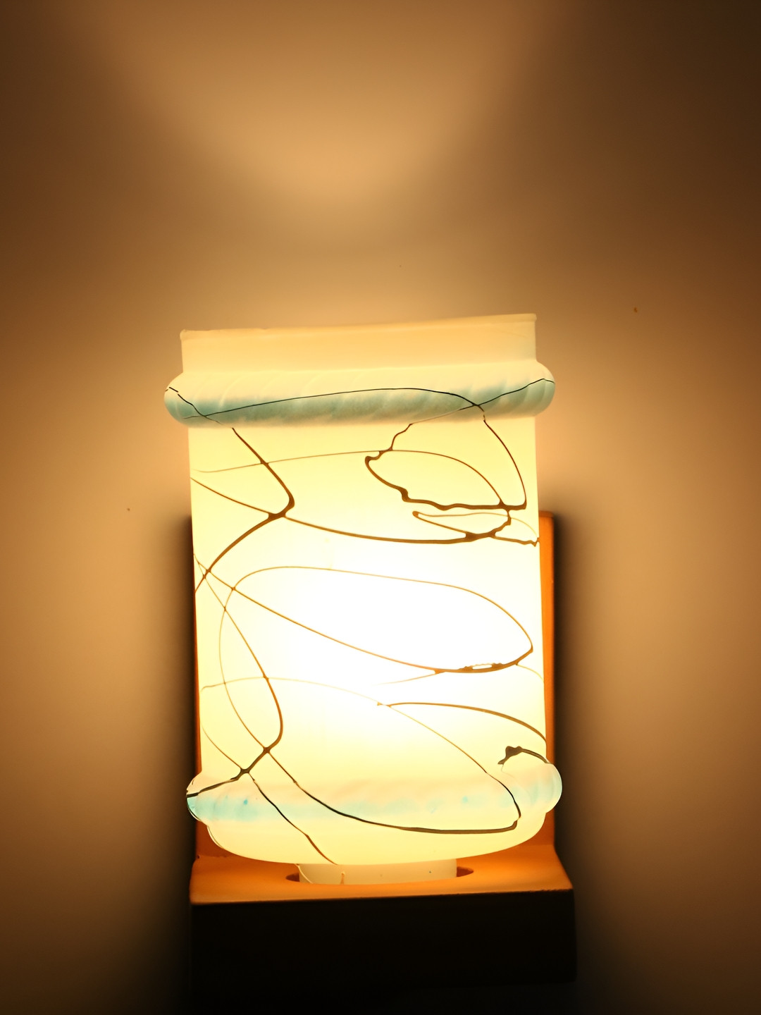 

Afast White Cylindrical Glass Wall Lamp
