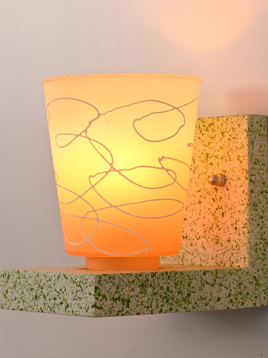 

Afast Orange Glass Wall Lamp