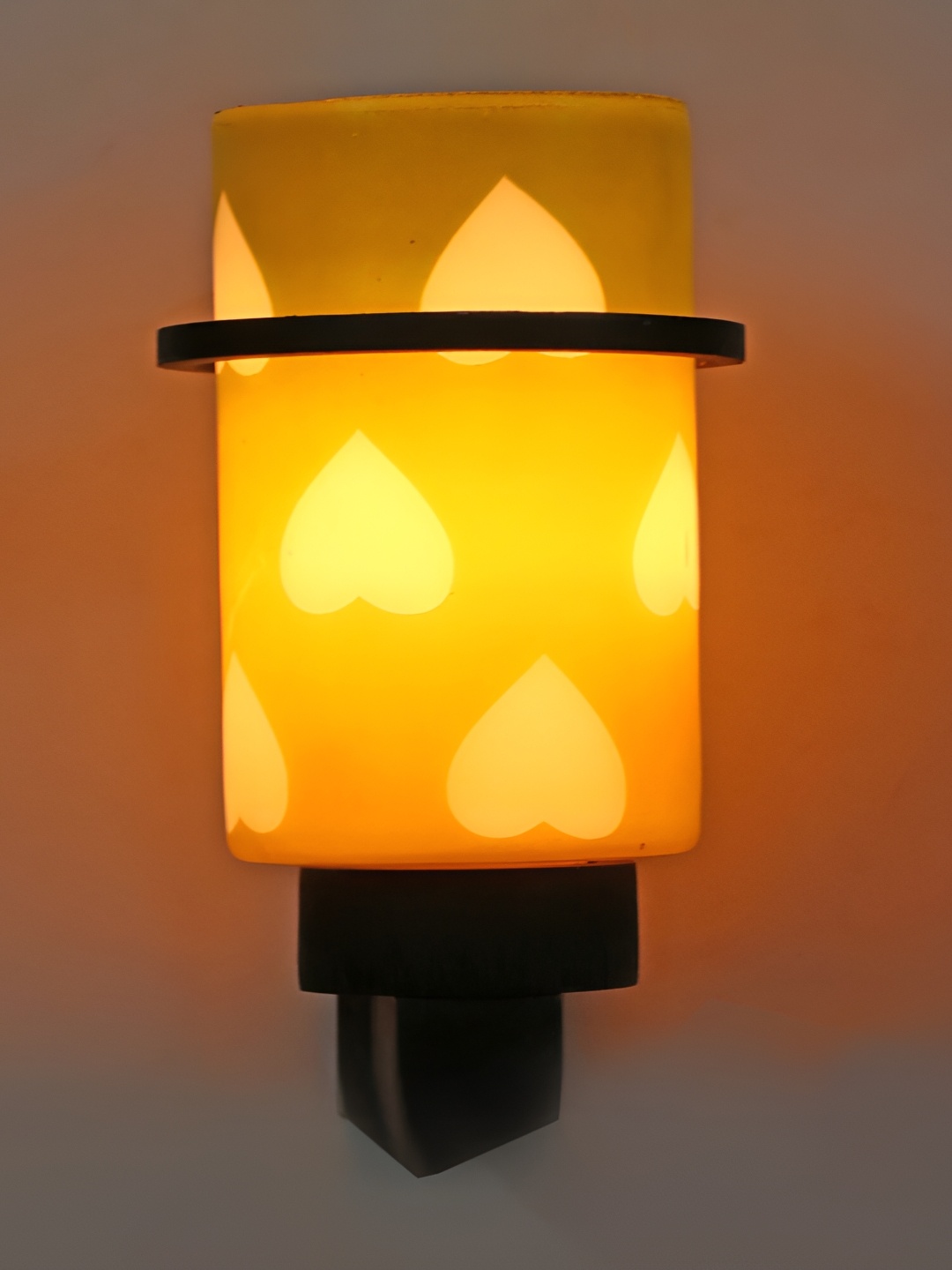 

Afast Green & Yellow Colourblocked Bell Glass Contemporary Wall Lamp