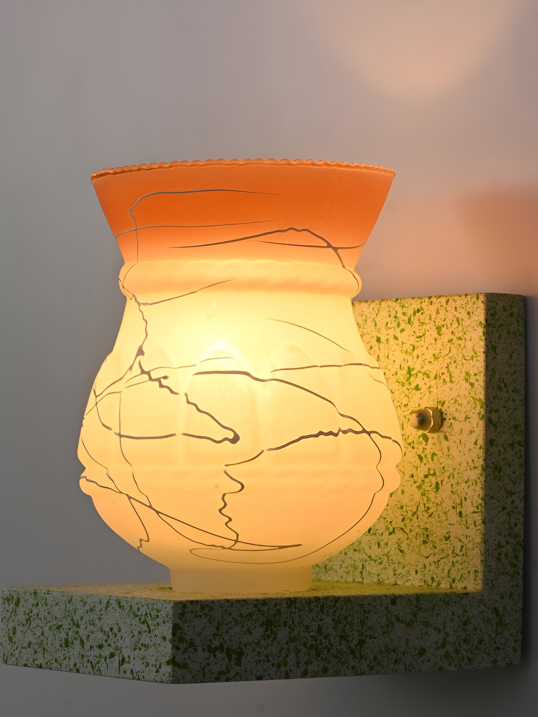 

Afast Orange Glass Wall Lamp