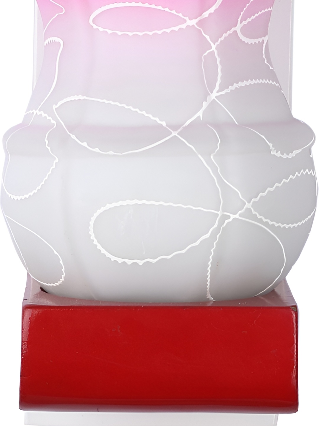 

Afast White & Pink Abstract Glass Wall Lamp